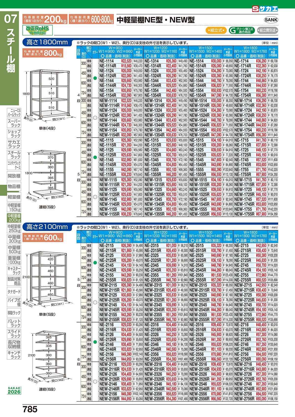 サカエ SAKAE カタログ P785