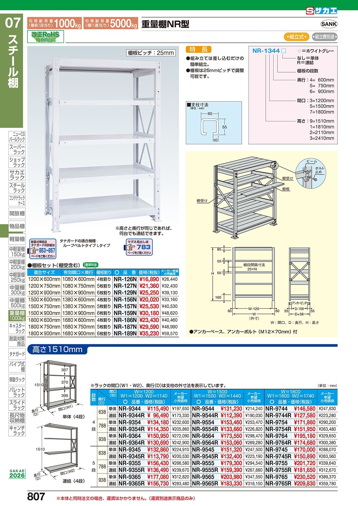 サカエ SAKAE カタログ P807