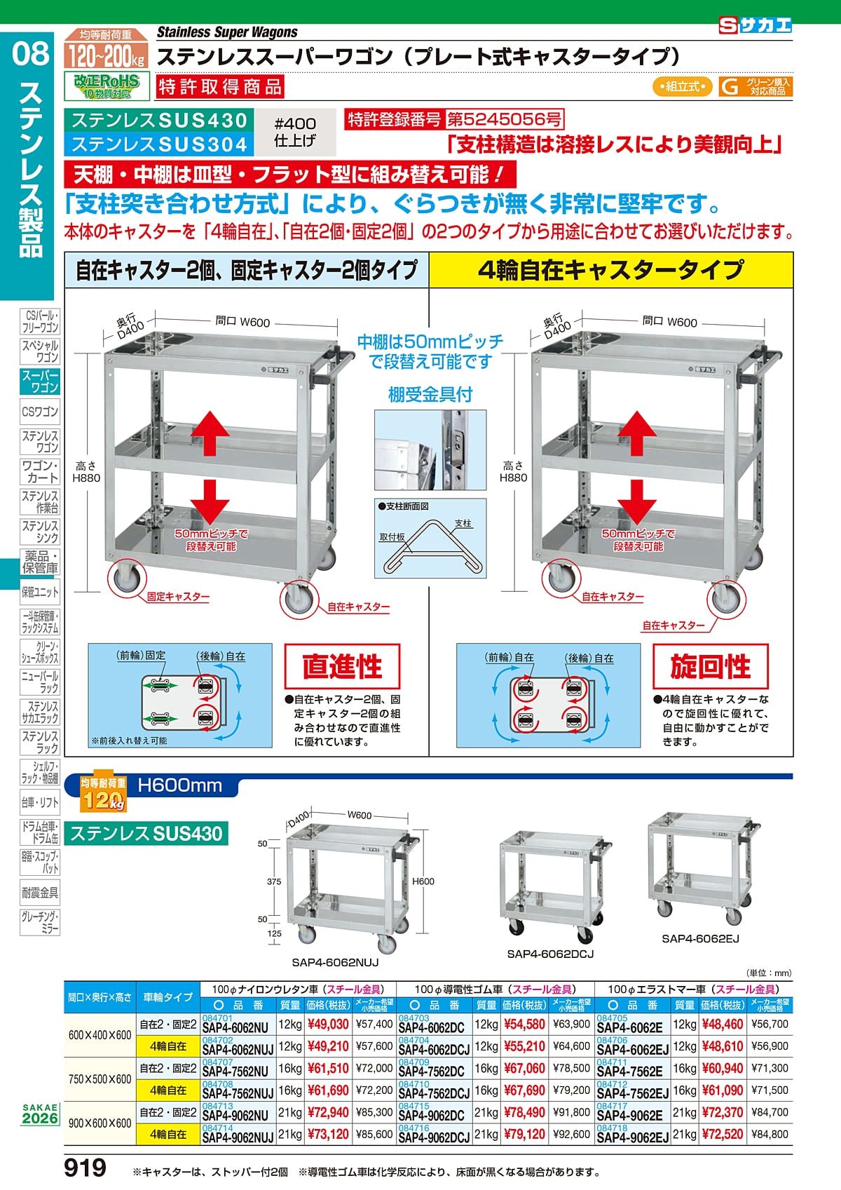 サカエ SAKAE カタログ P919