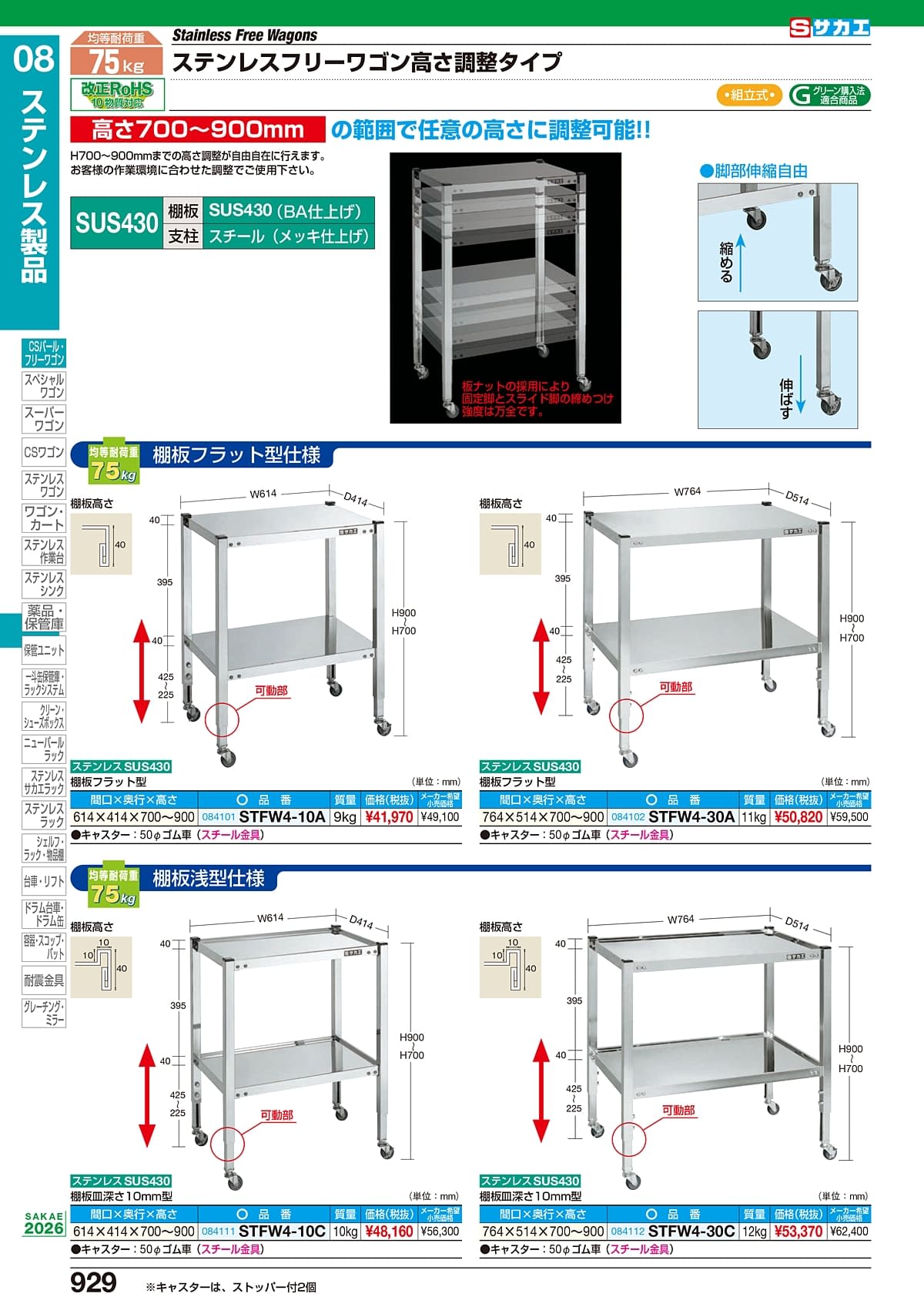 サカエ SAKAE カタログ P929