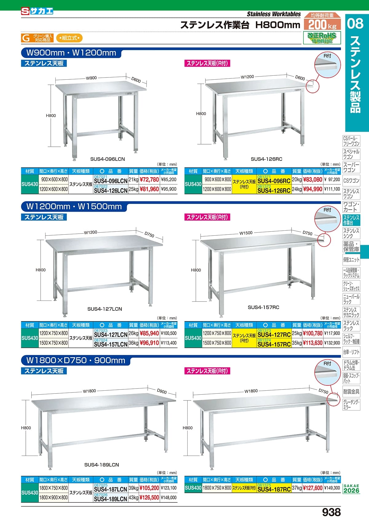 サカエ SAKAE カタログ P938