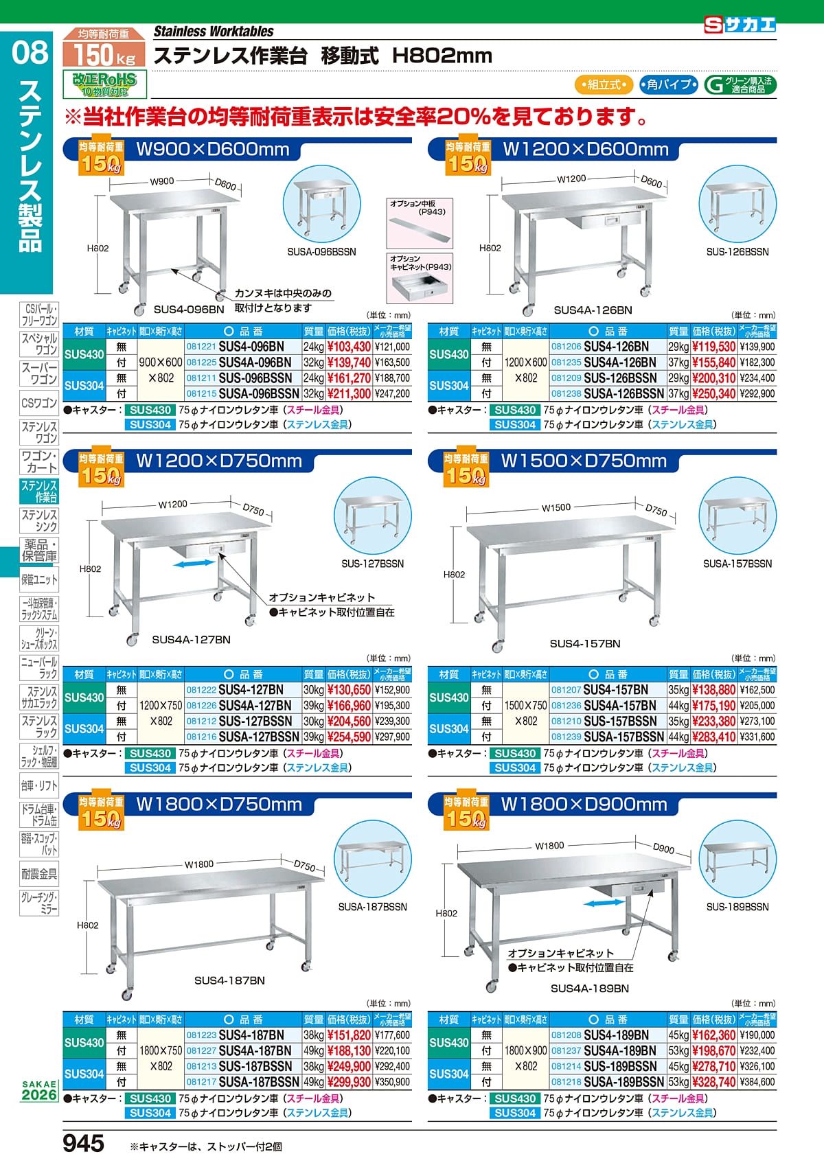 サカエ SAKAE カタログ P945