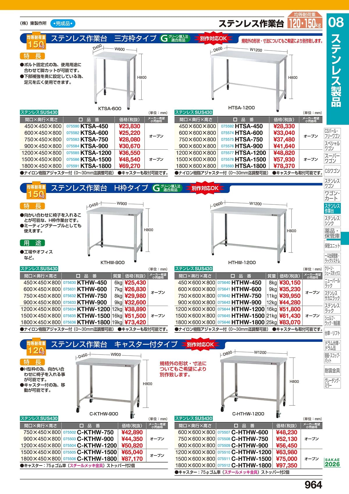 サカエ SAKAE カタログ P964