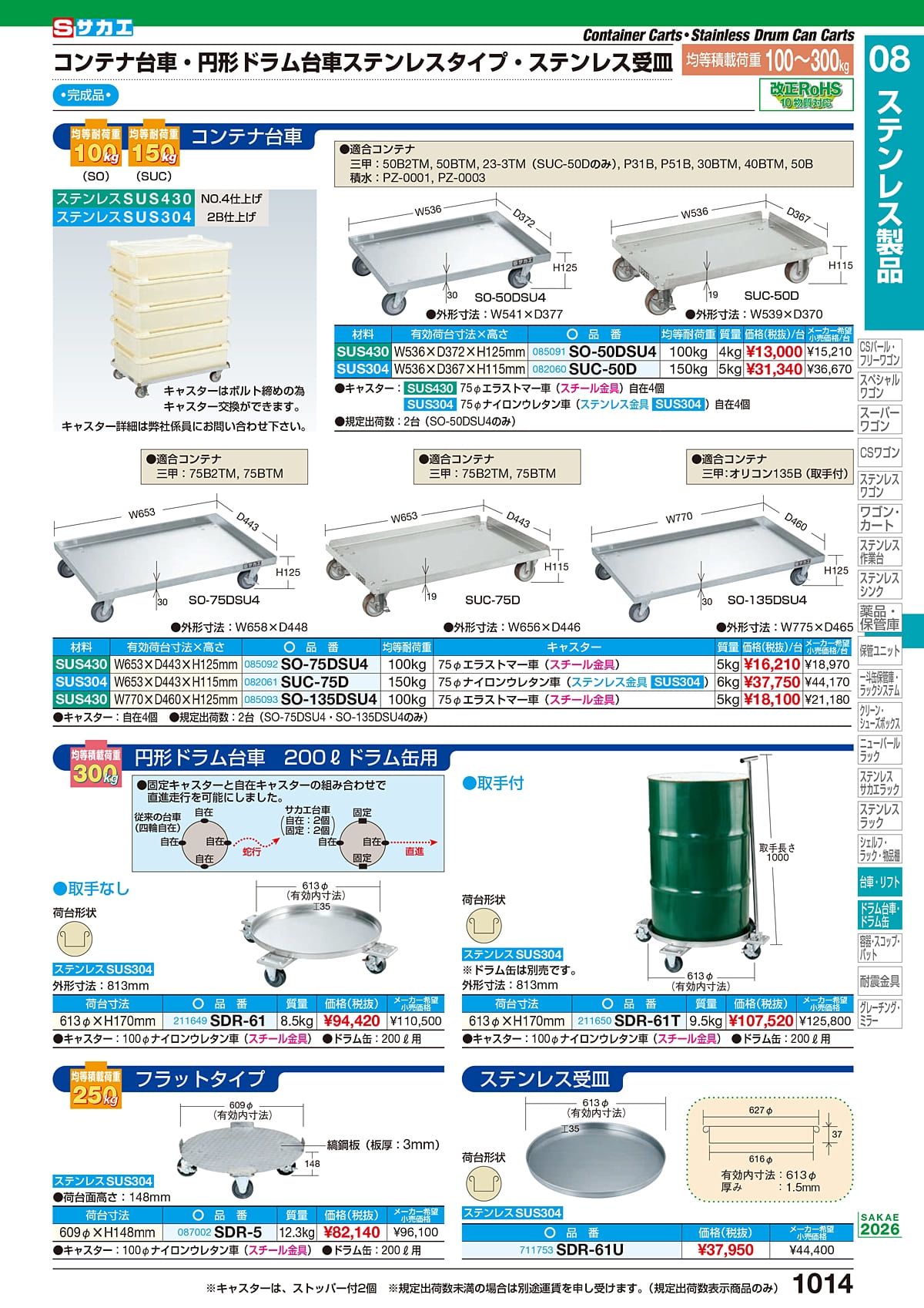 サカエ SAKAE カタログ P1014
