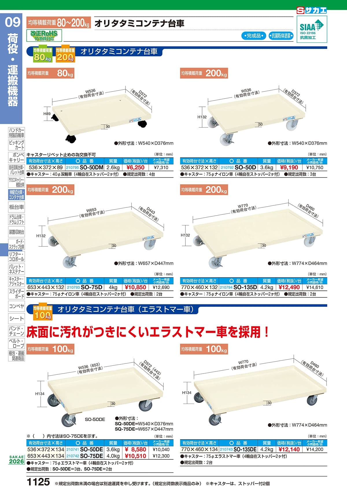 サカエ SAKAE カタログ P1125