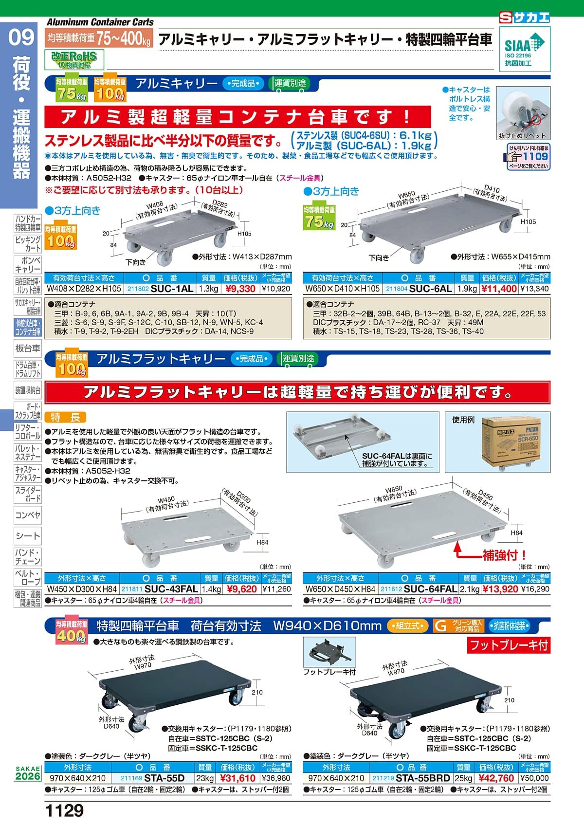 サカエ SAKAE カタログ P1129