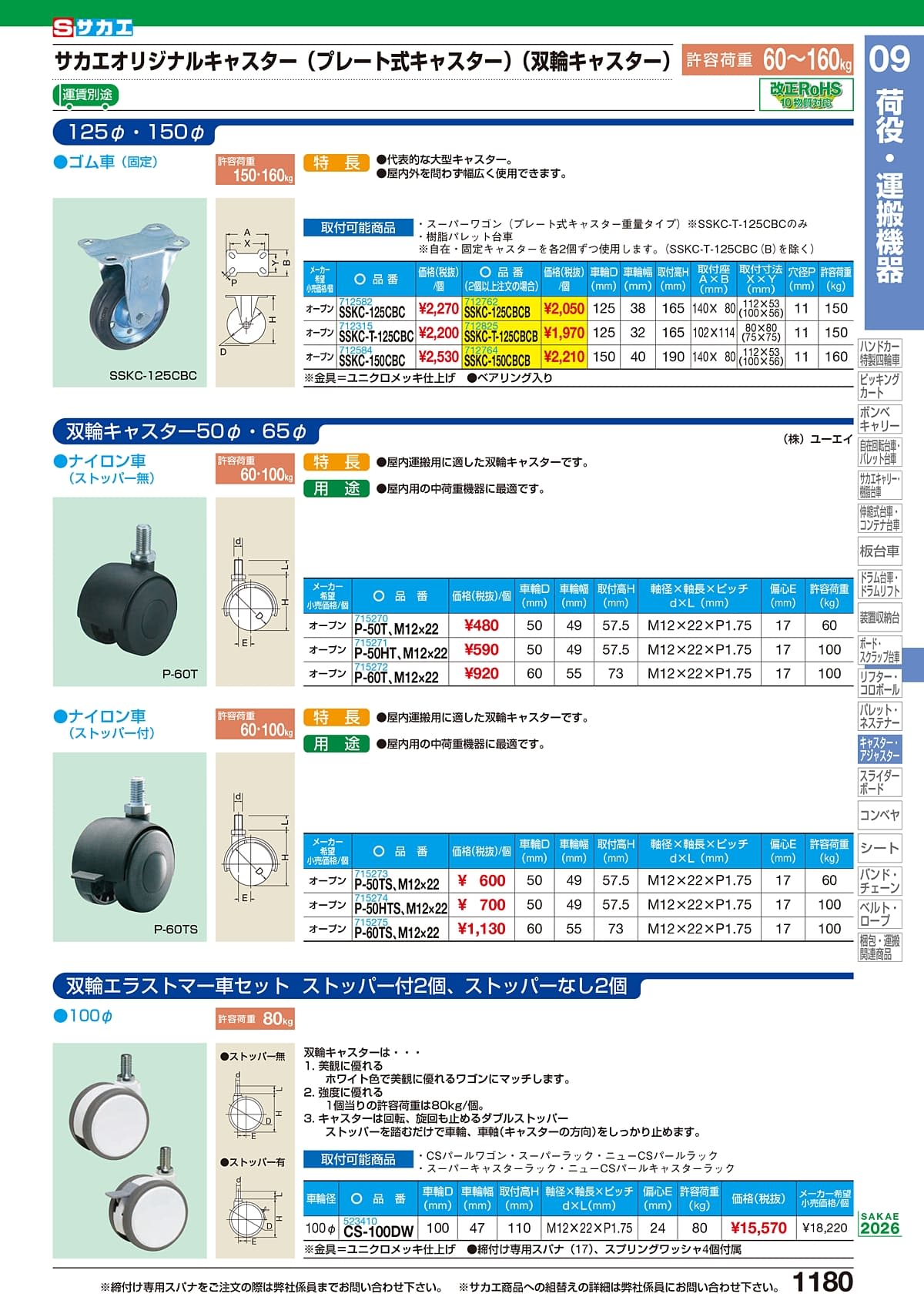 サカエ SAKAE カタログ P1180