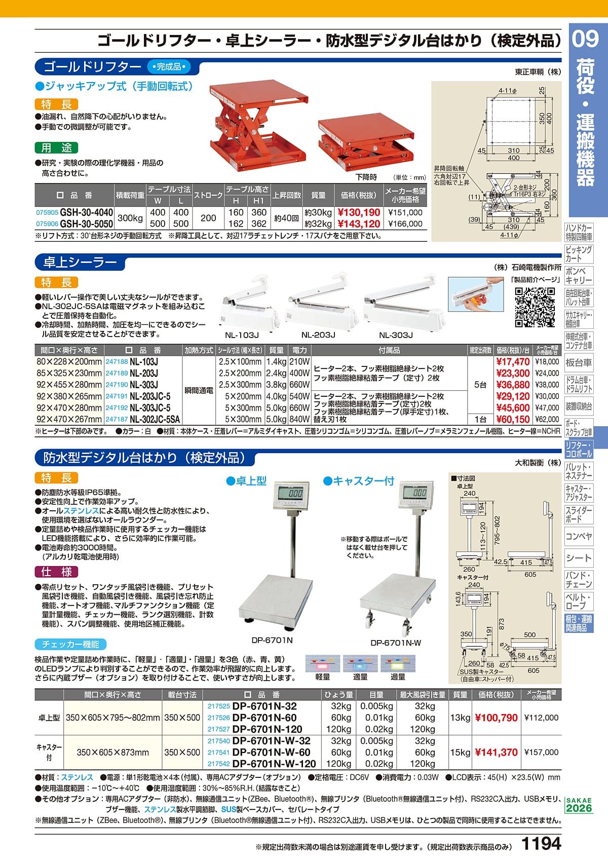 サカエ SAKAE カタログ P1194