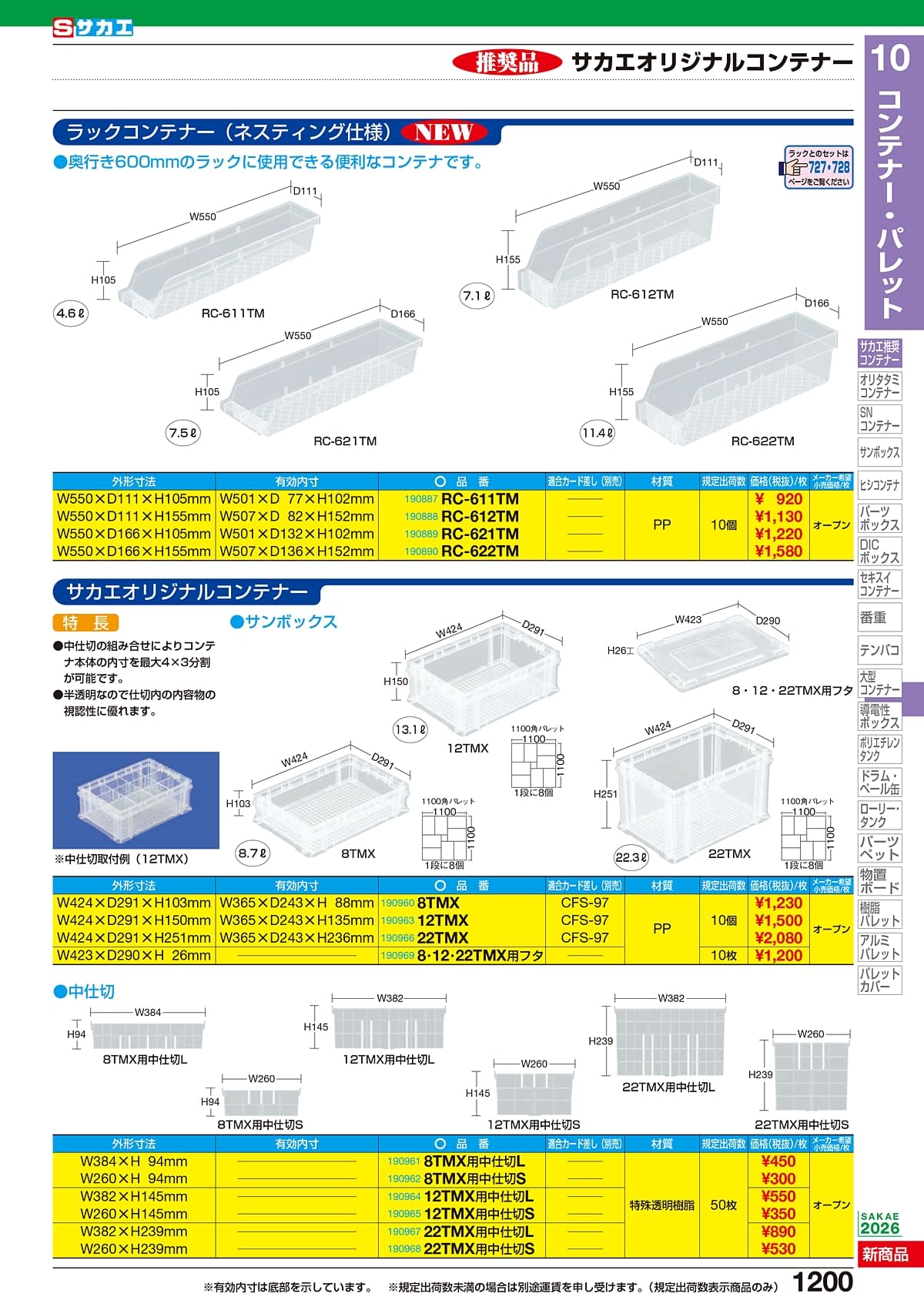 サカエ SAKAE カタログ P1200
