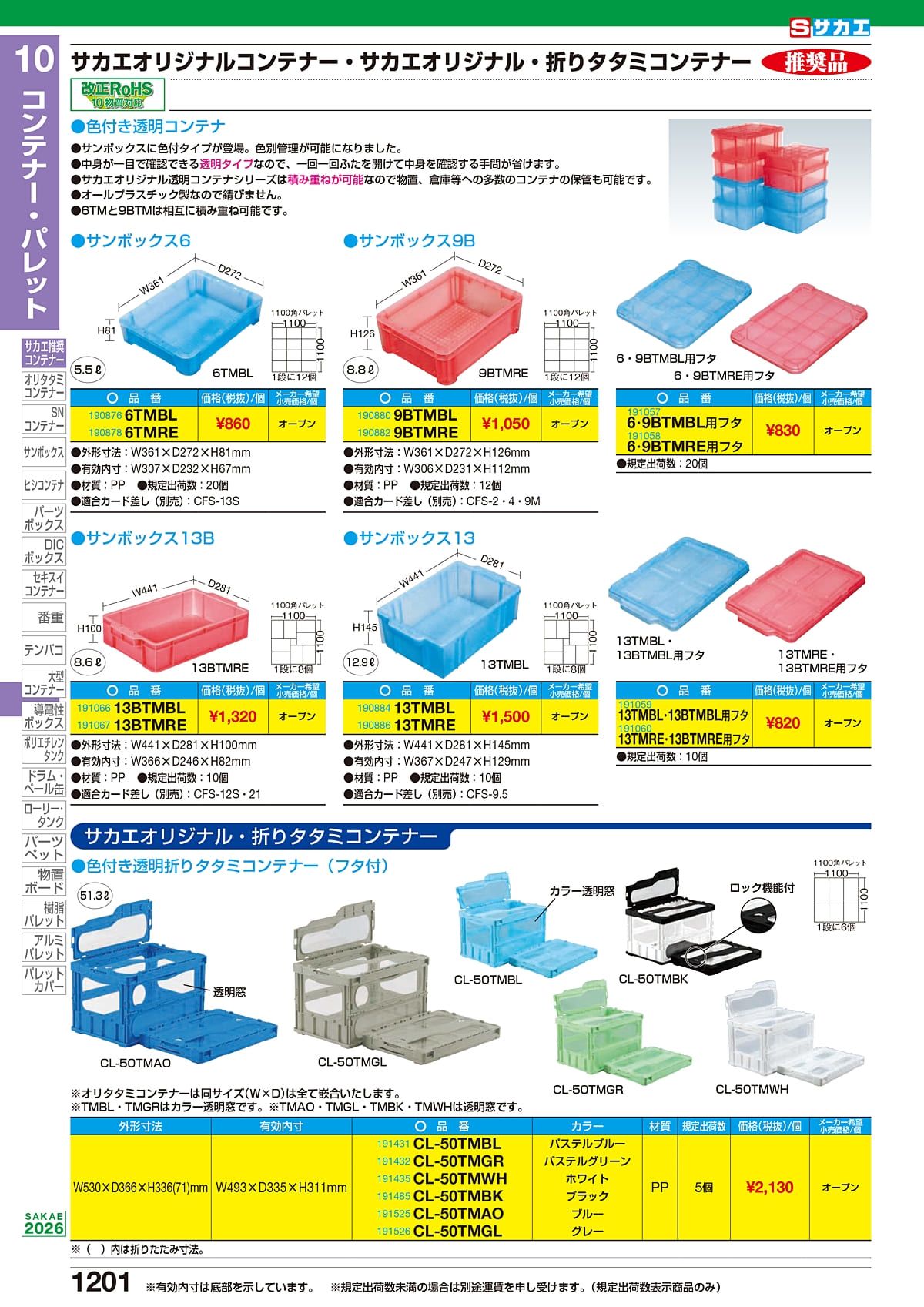 サカエ SAKAE カタログ P1201