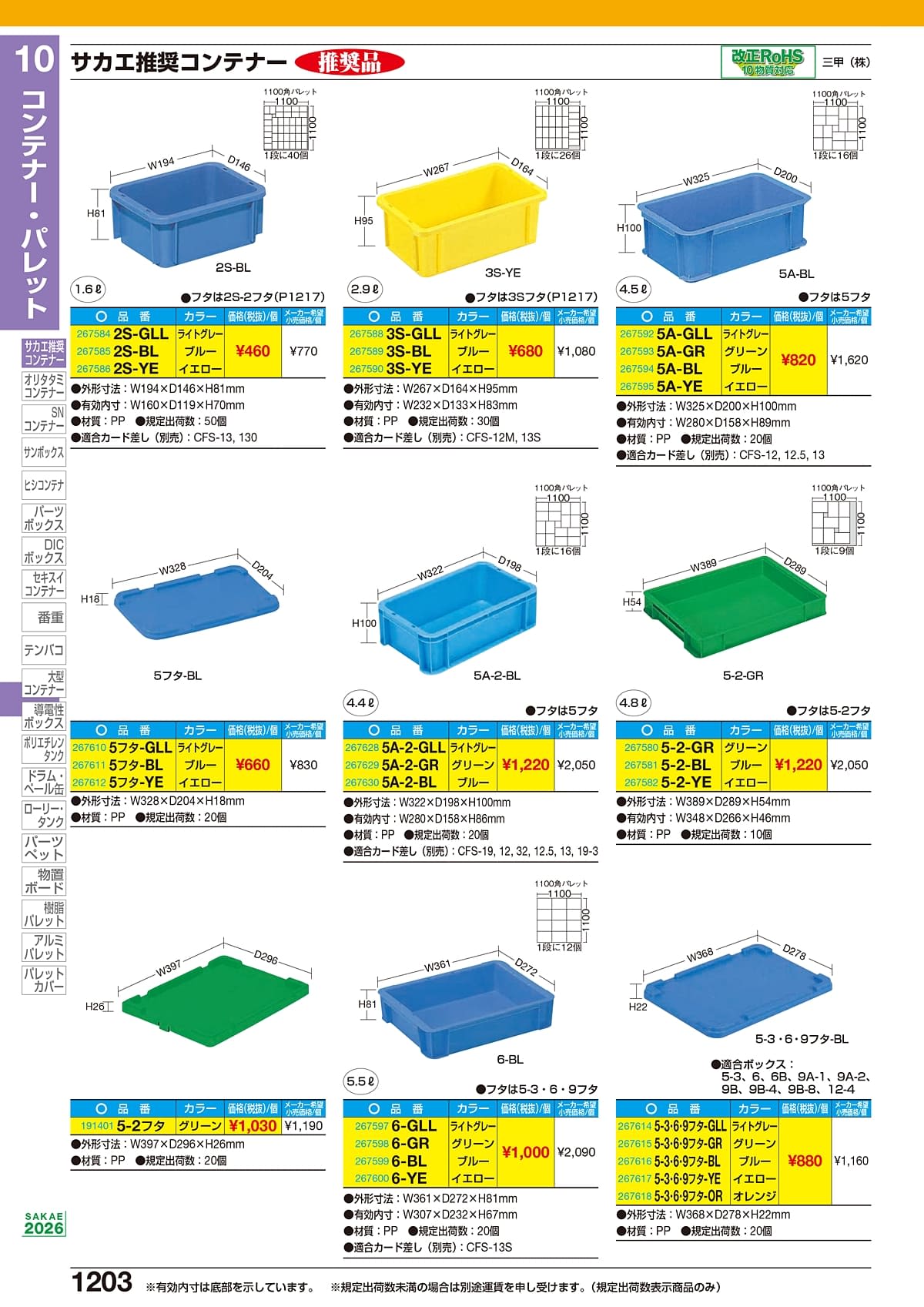 サカエ SAKAE カタログ P1203