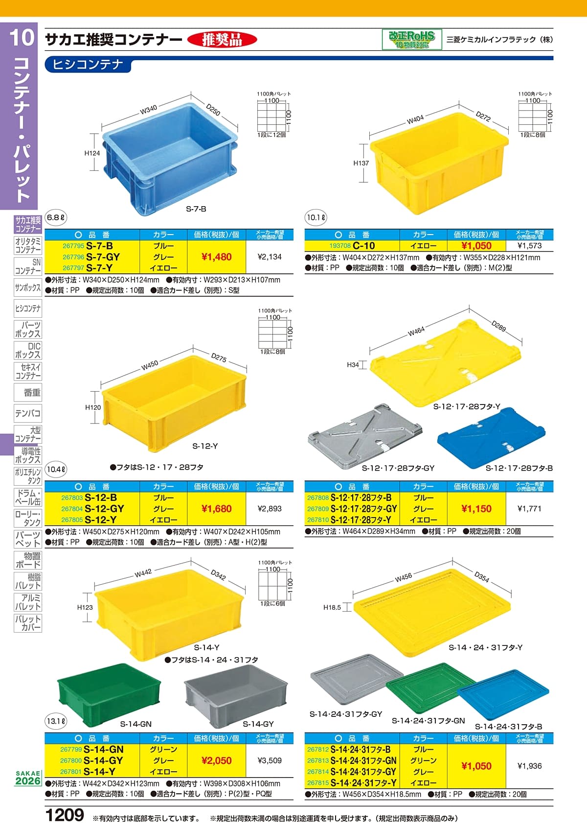 サカエ SAKAE カタログ P1209