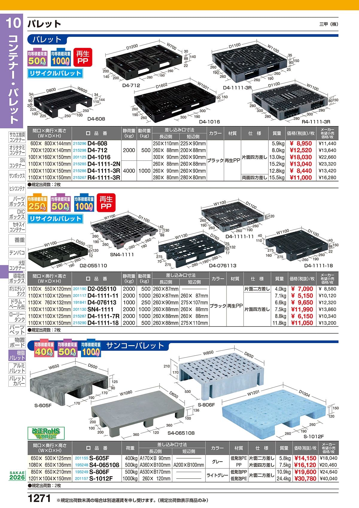 サカエ SAKAE カタログ P1271