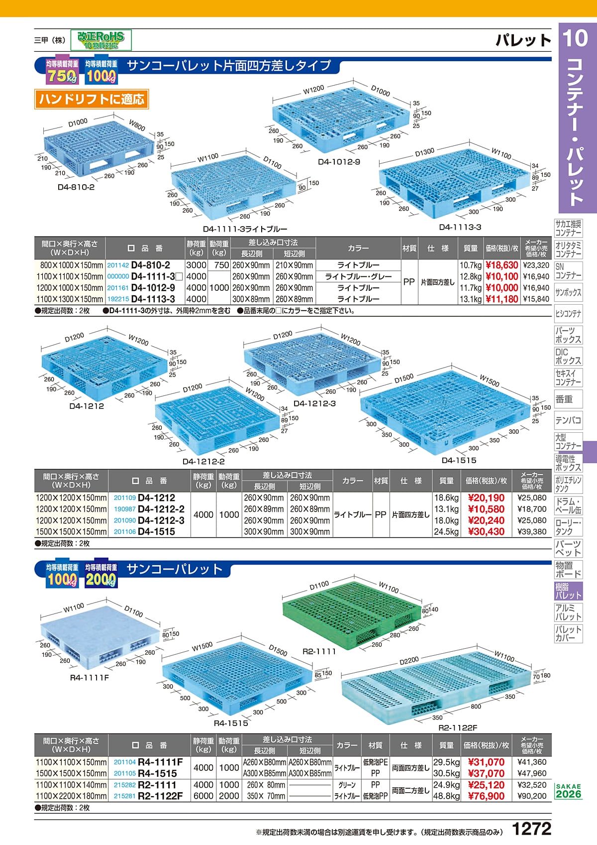サカエ SAKAE カタログ P1272