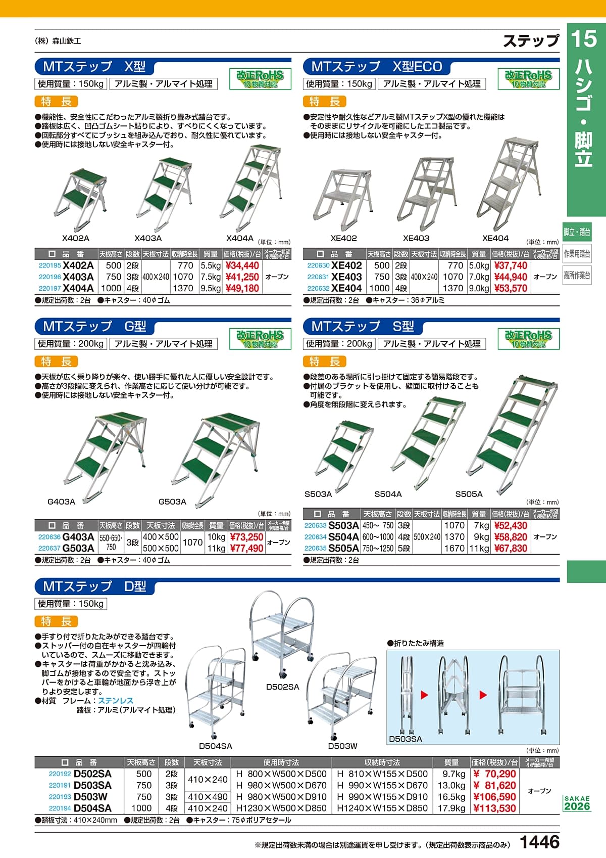 サカエ SAKAE カタログ P1446