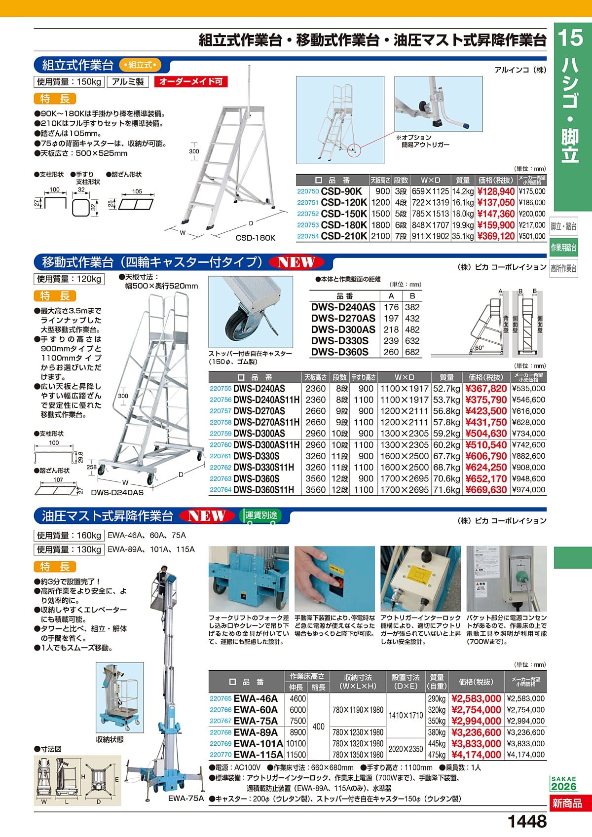 サカエ SAKAE カタログ P1448