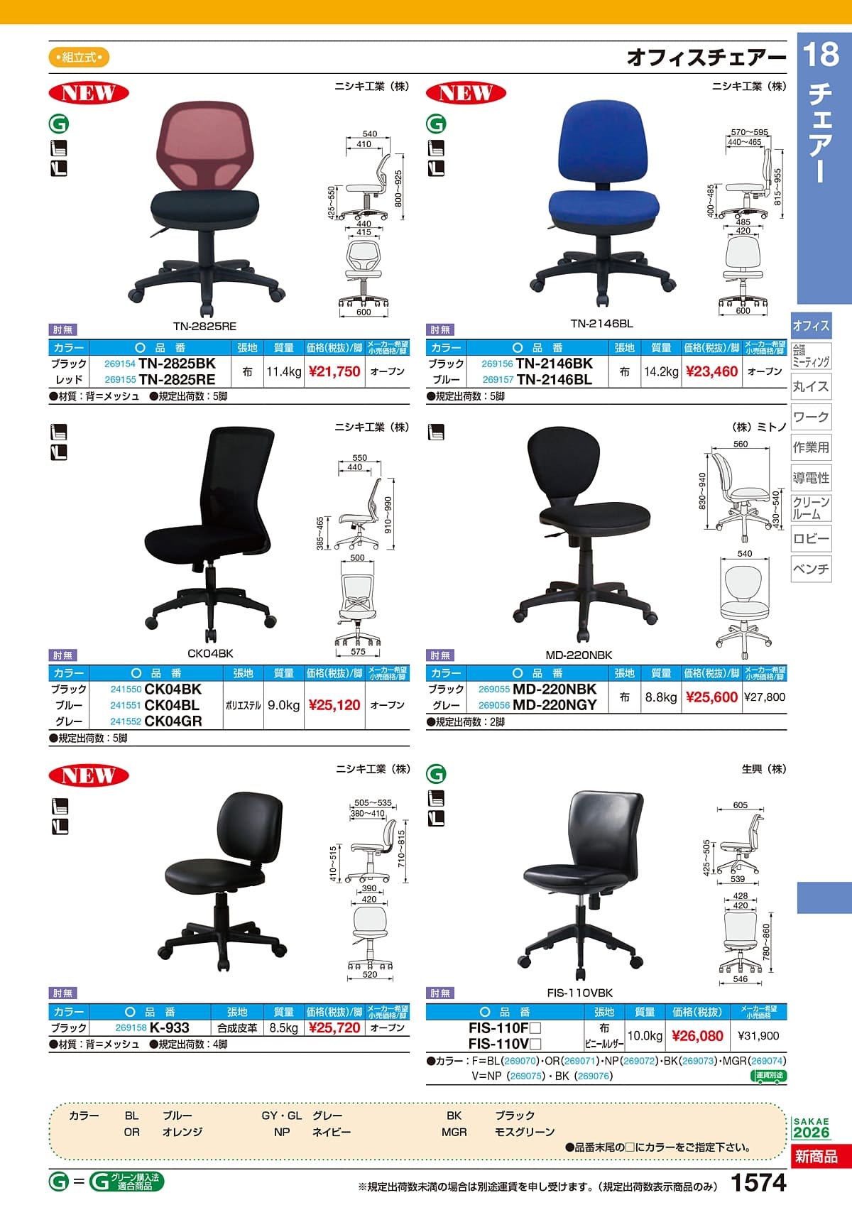サカエ SAKAE カタログ P1574