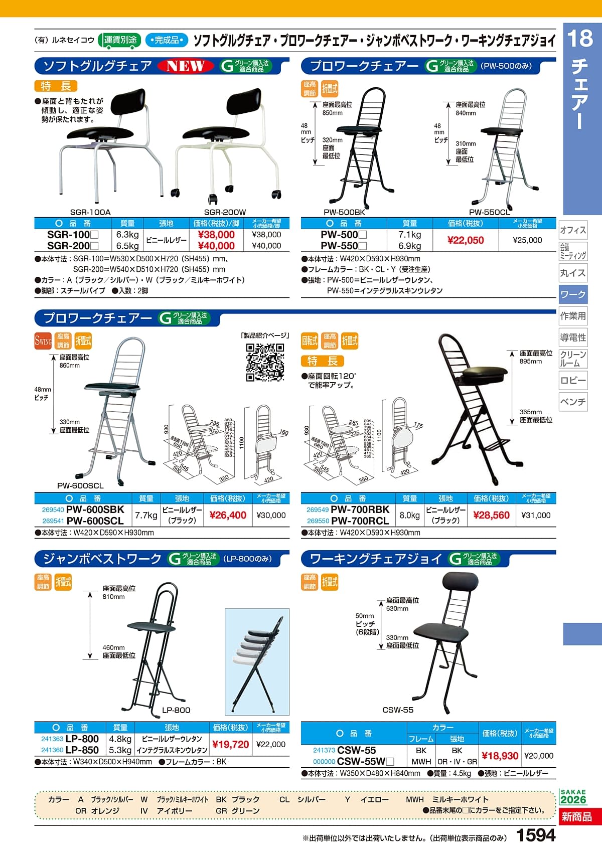 サカエ SAKAE カタログ P1594