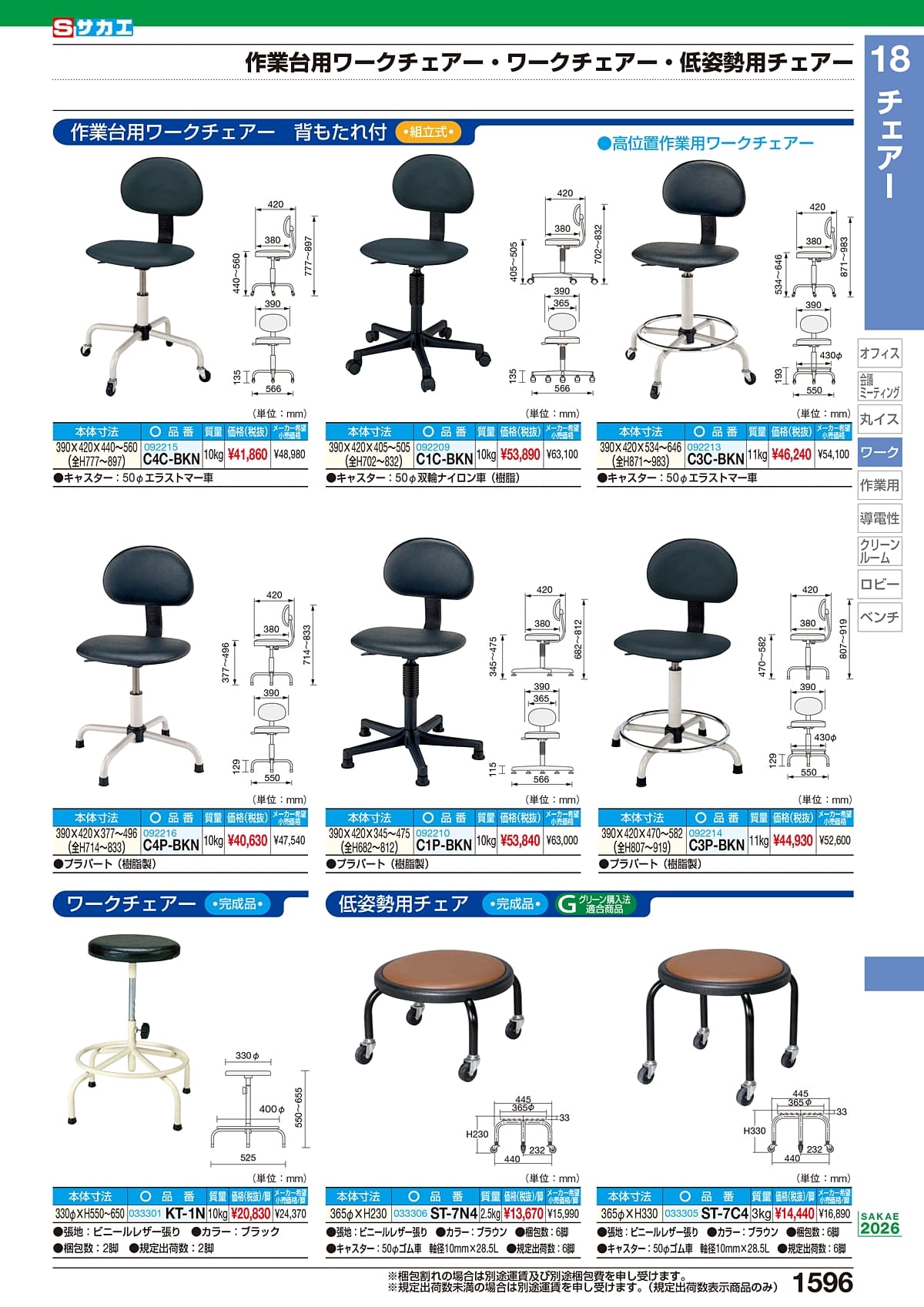 サカエ SAKAE カタログ P1596