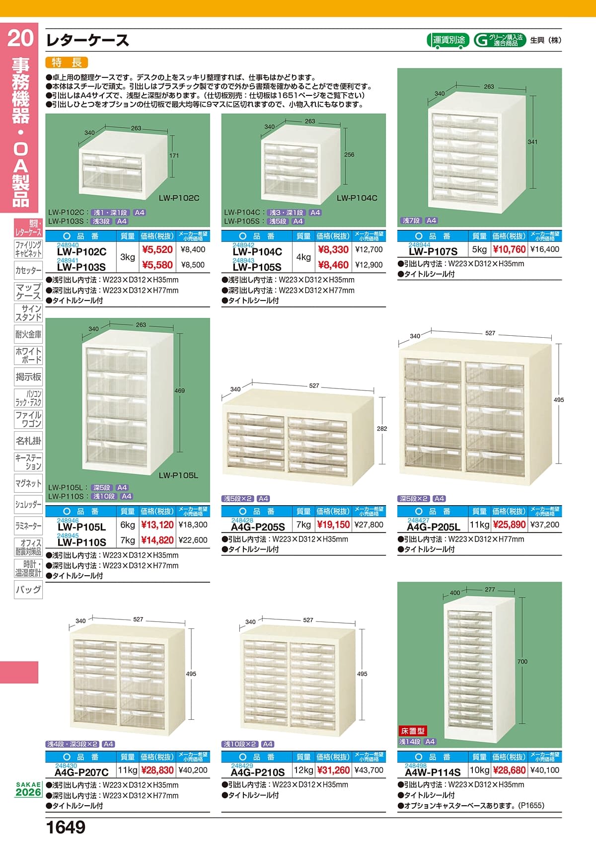 サカエ SAKAE カタログ P1649