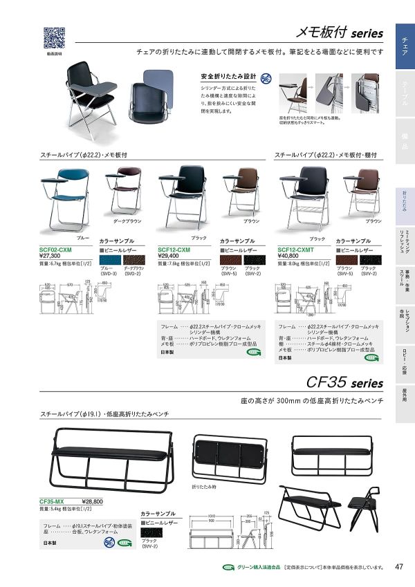 SCF12-CXMT メモ板・棚付(バラ出荷)のカタログ画像-1