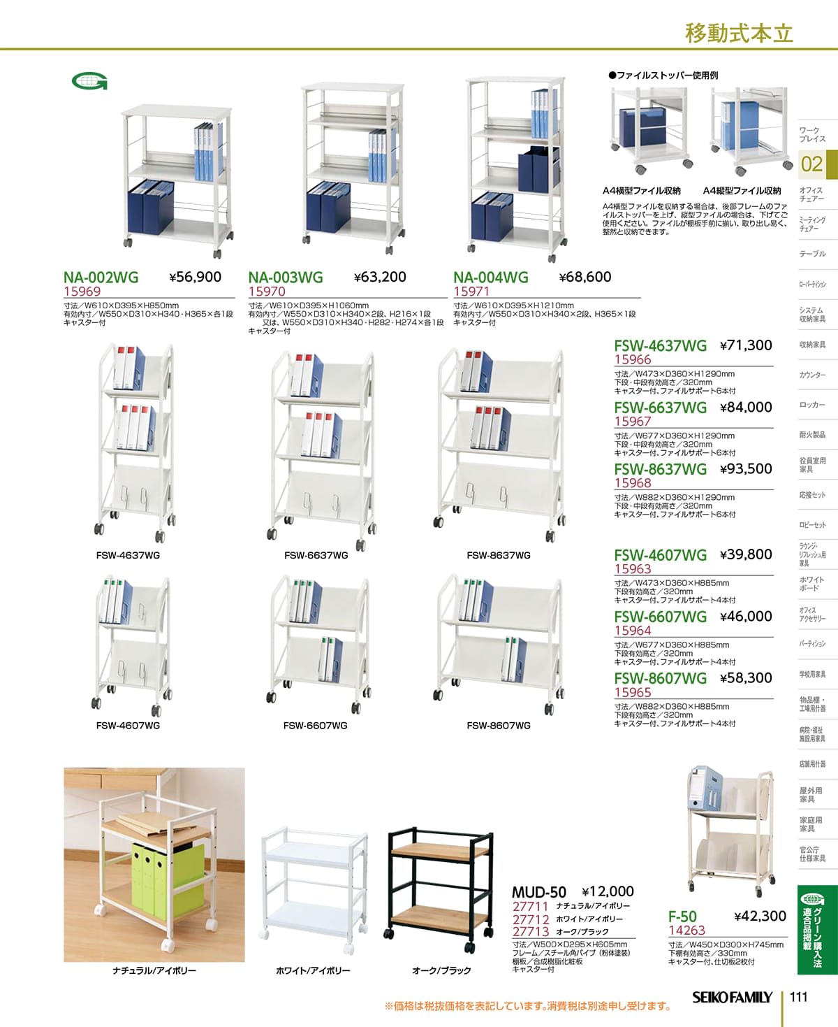 セイコーファミリー SEIKOFAMILY カタログ P111