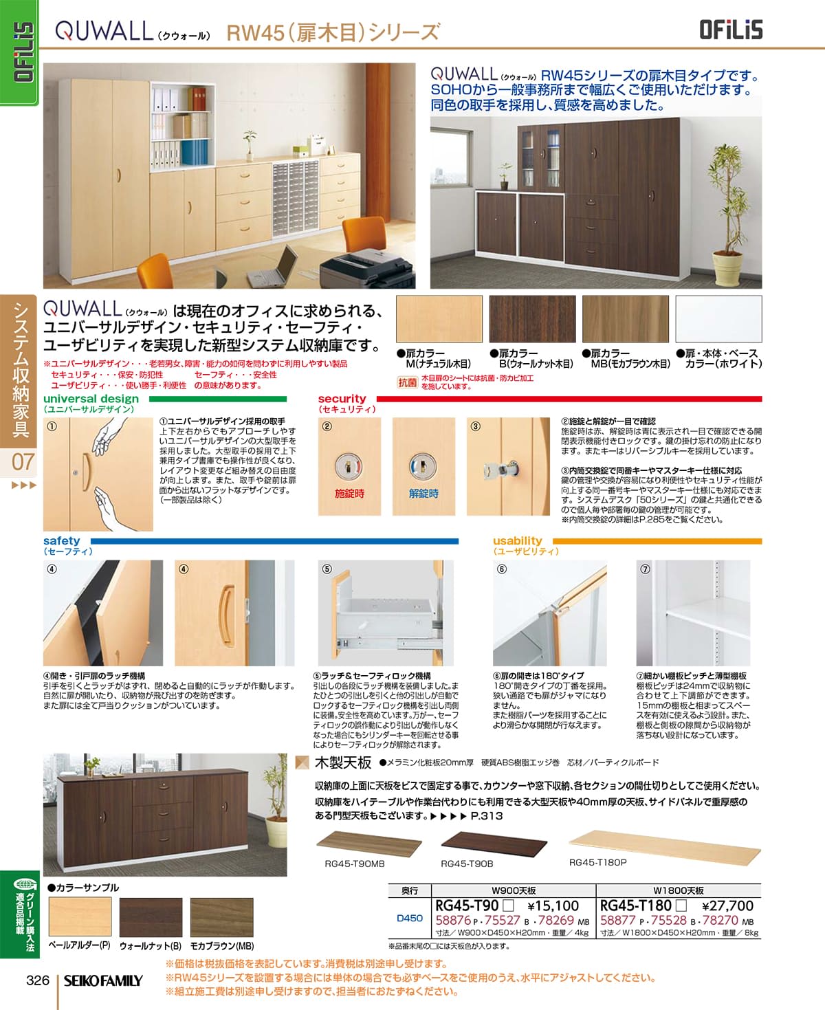 セイコーファミリー SEIKOFAMILY カタログ P326