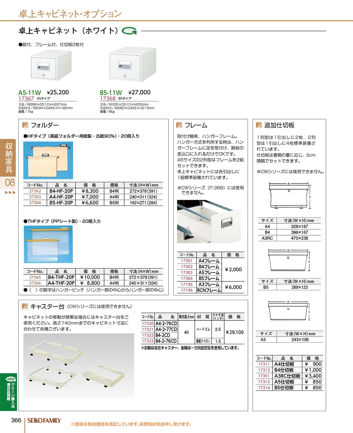 セイコーファミリー SEIKOFAMILY カタログ P366