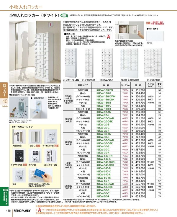 KLKW-50 5列10段 50人のカタログ画像-1