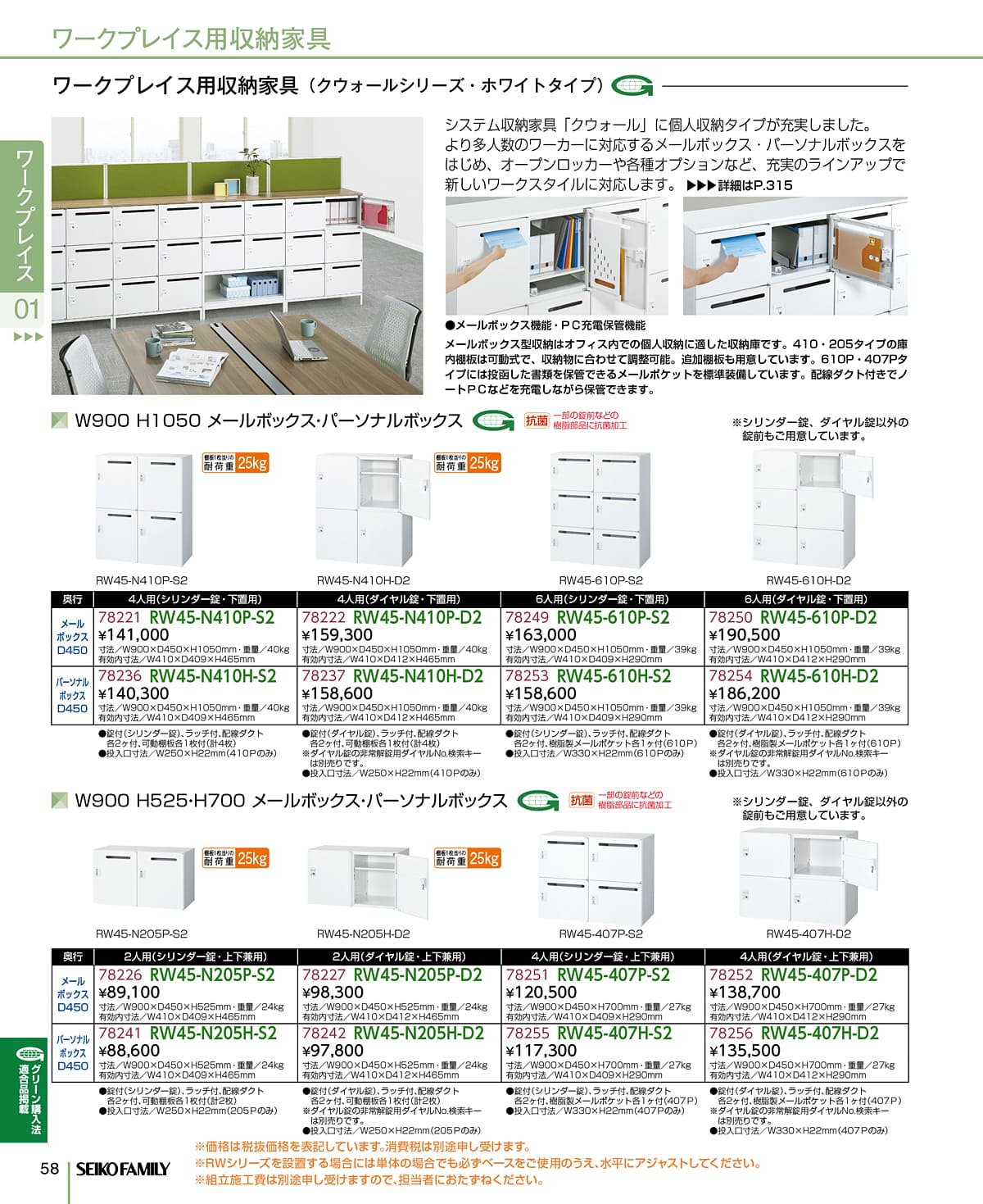 セイコーファミリー SEIKOFAMILY カタログ P58