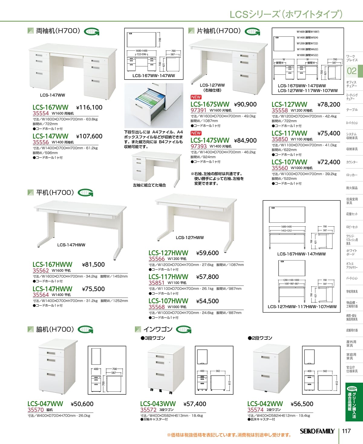 セイコーファミリー SEIKOFAMILY カタログ P117