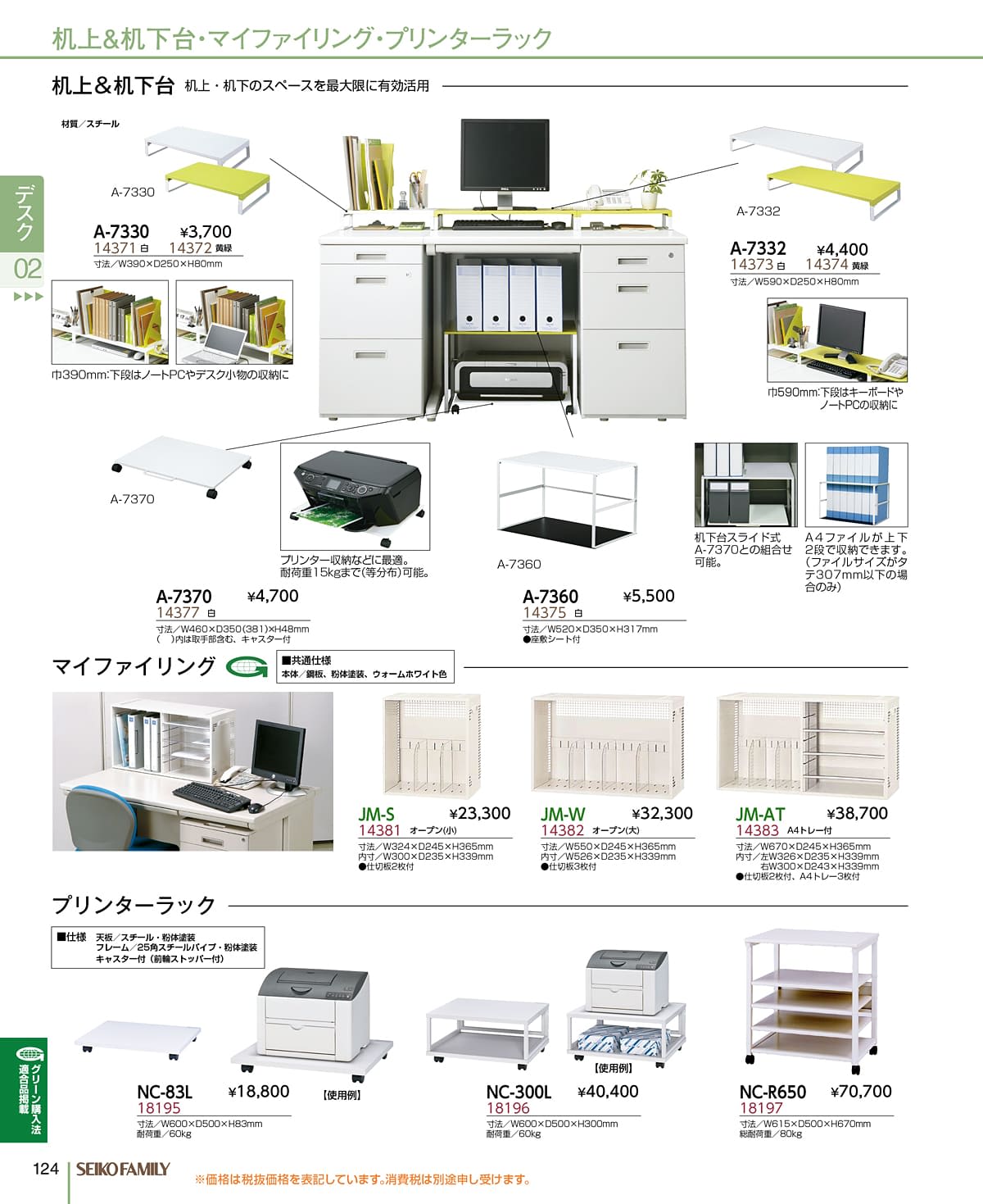 セイコーファミリー SEIKOFAMILY カタログ P124