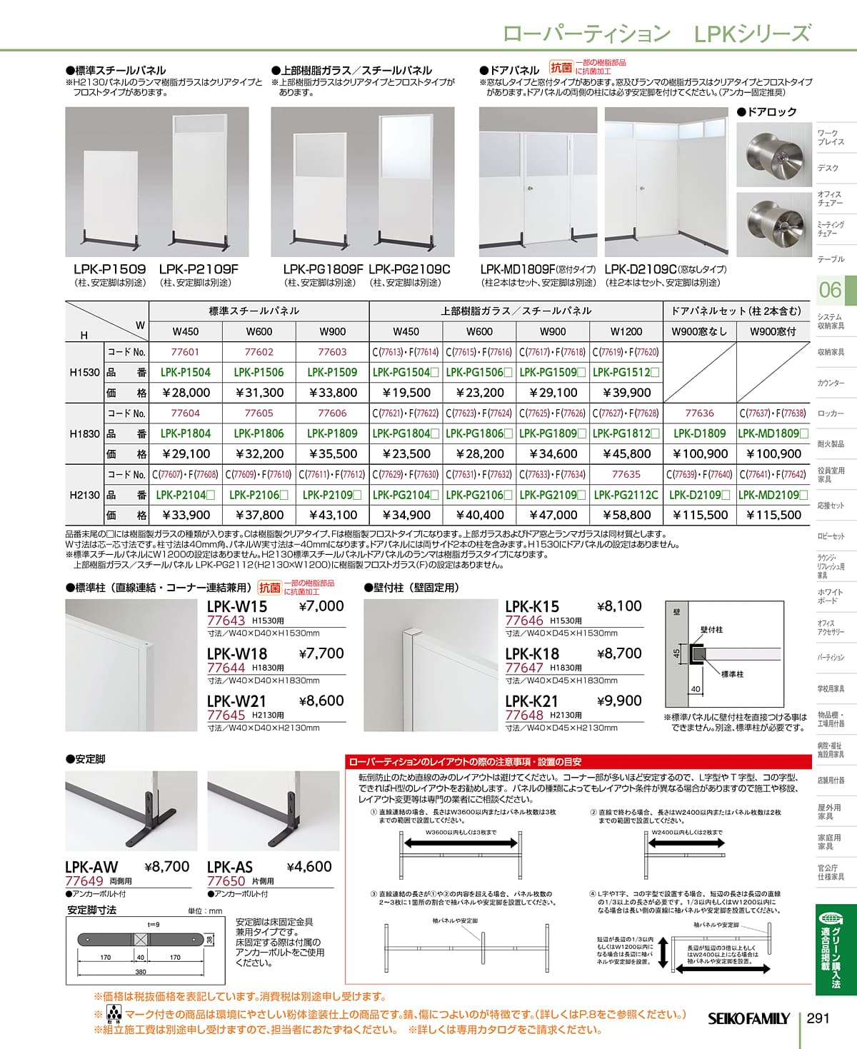 セイコーファミリー SEIKOFAMILY カタログ P291