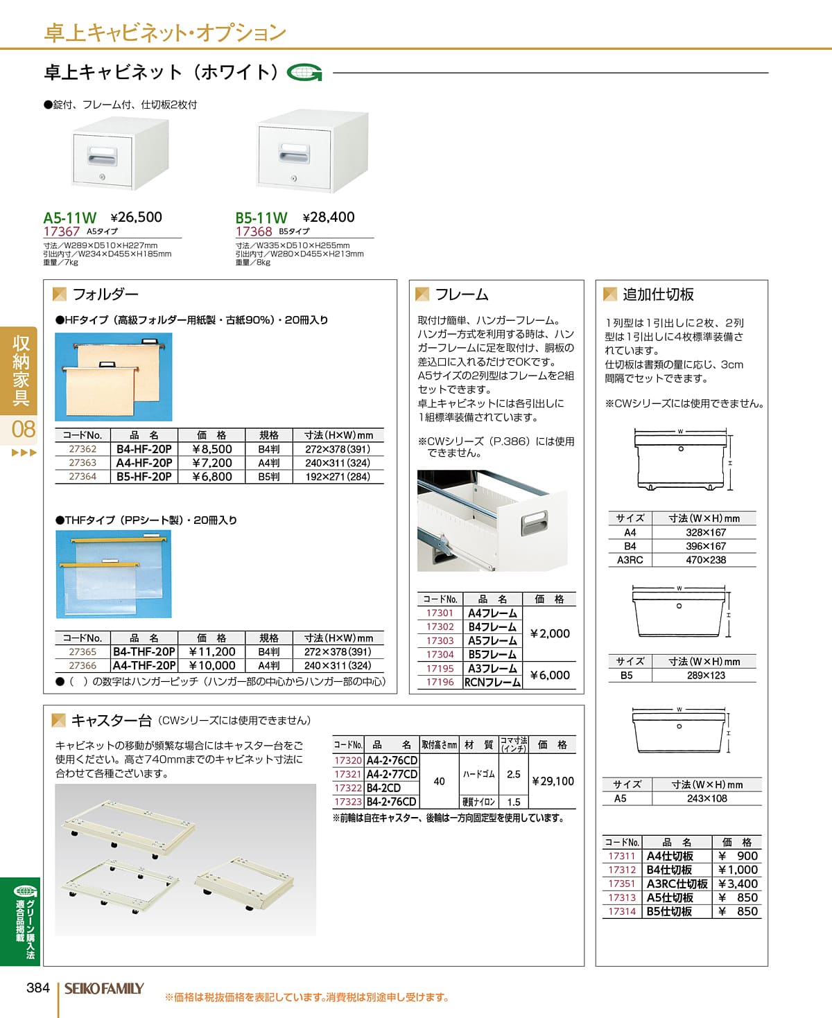 セイコーファミリー SEIKOFAMILY カタログ P384