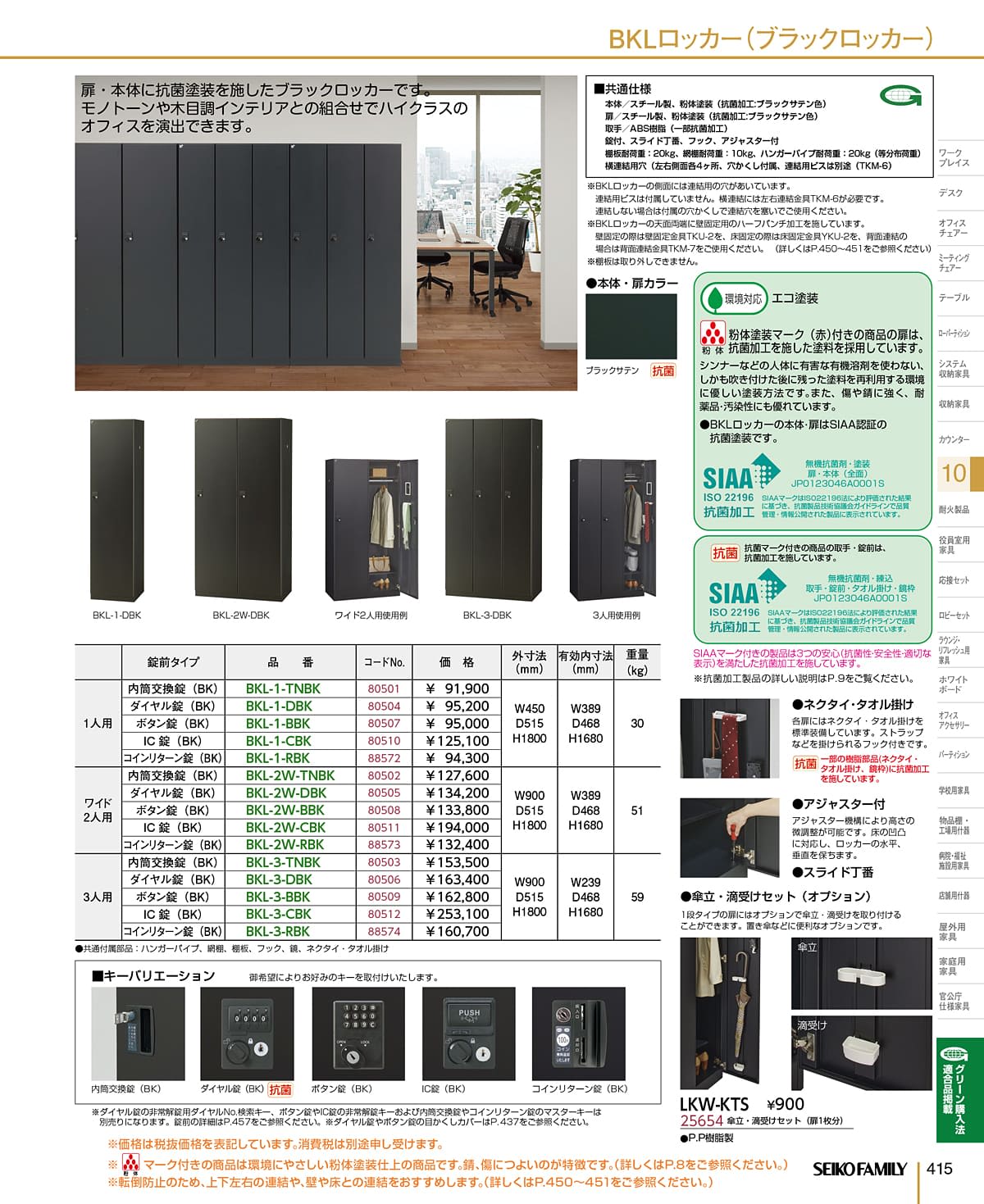 セイコーファミリー SEIKOFAMILY カタログ P415