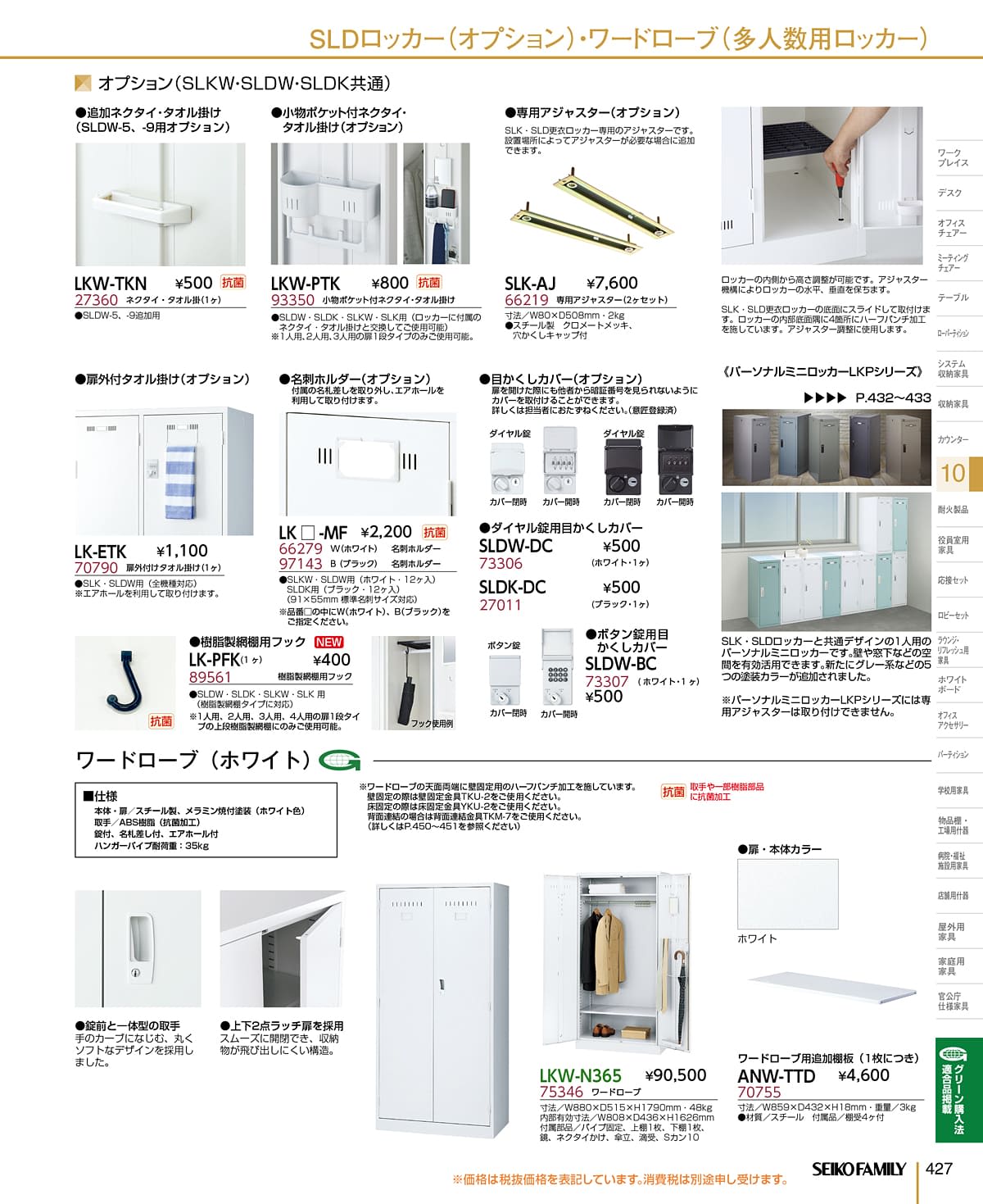 セイコーファミリー SEIKOFAMILY カタログ P427