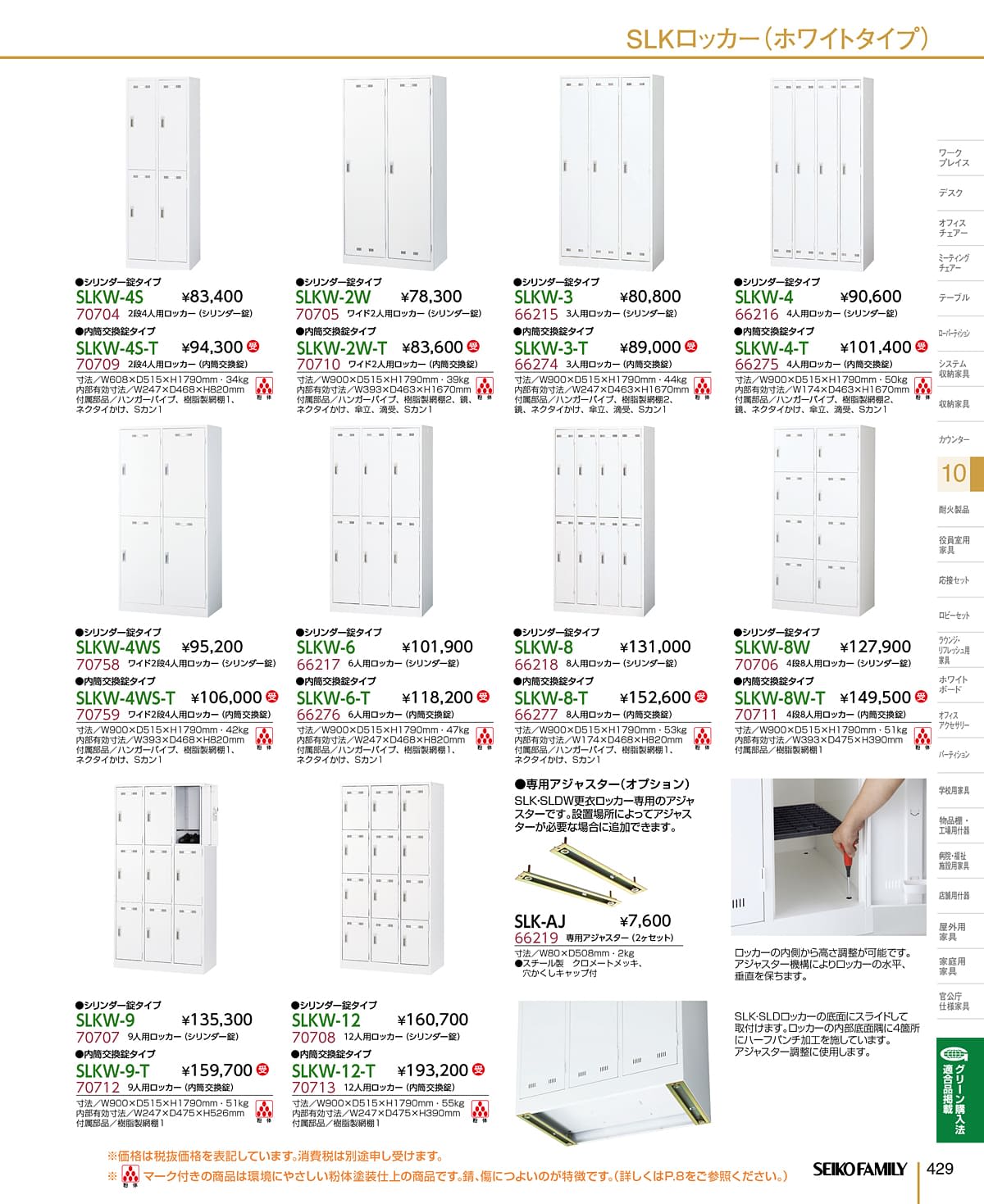 セイコーファミリー SEIKOFAMILY カタログ P429