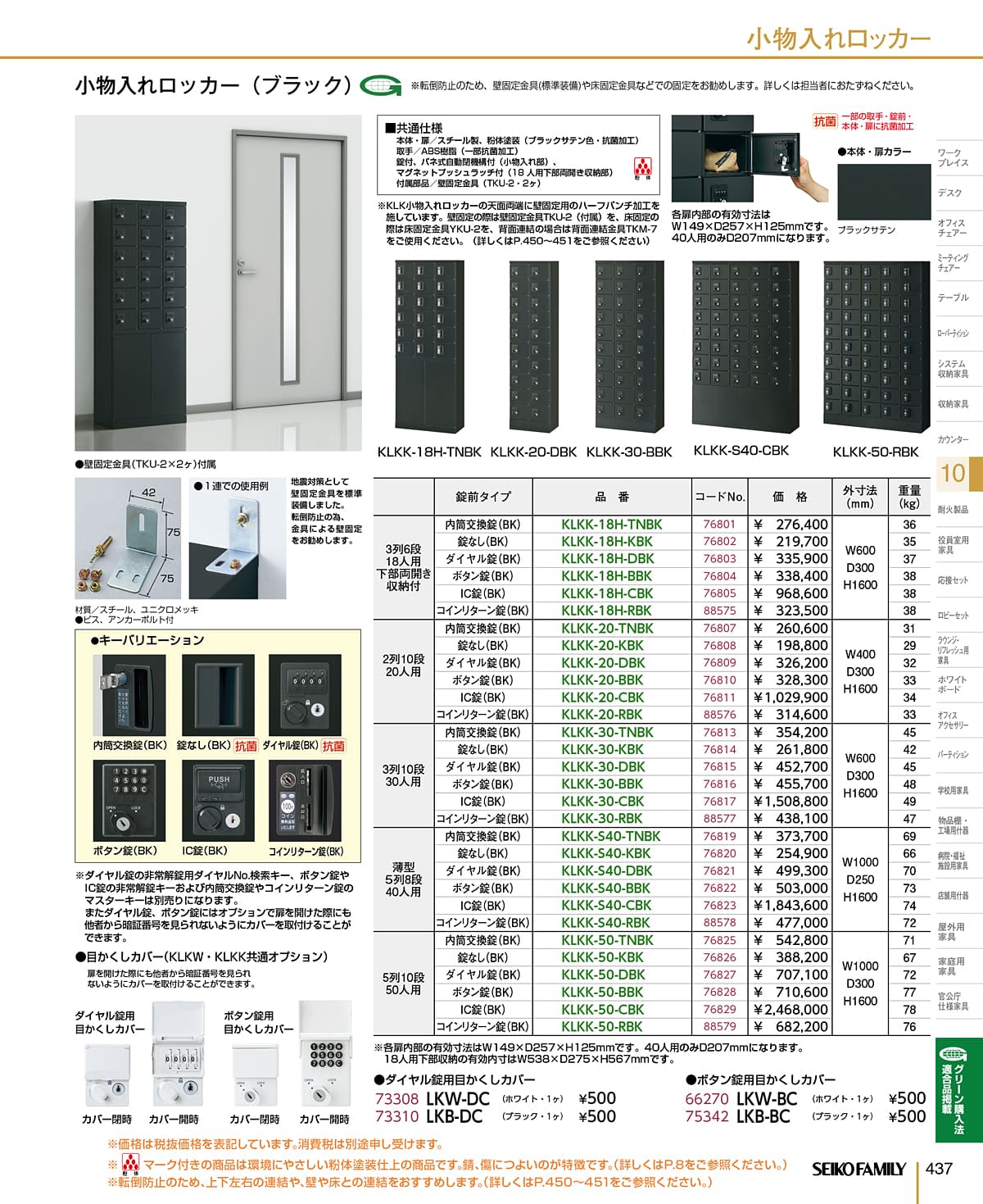セイコーファミリー SEIKOFAMILY カタログ P437