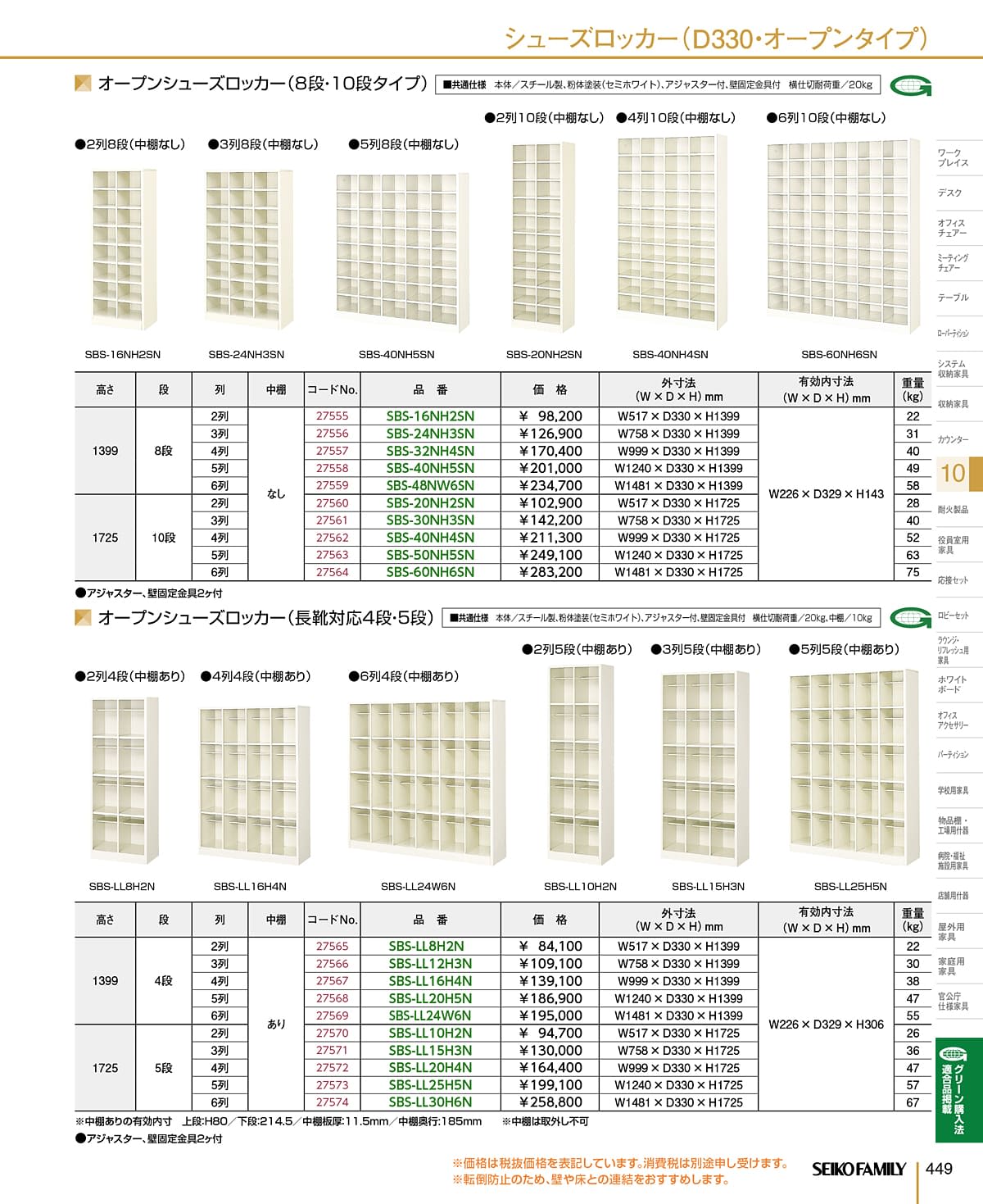 セイコーファミリー SEIKOFAMILY カタログ P449