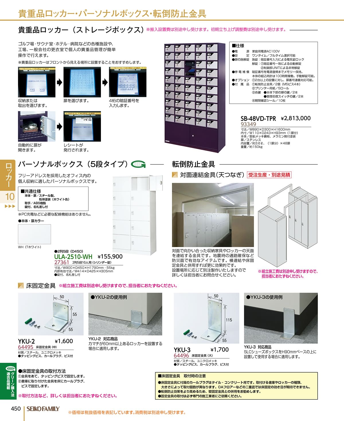 セイコーファミリー SEIKOFAMILY カタログ P450