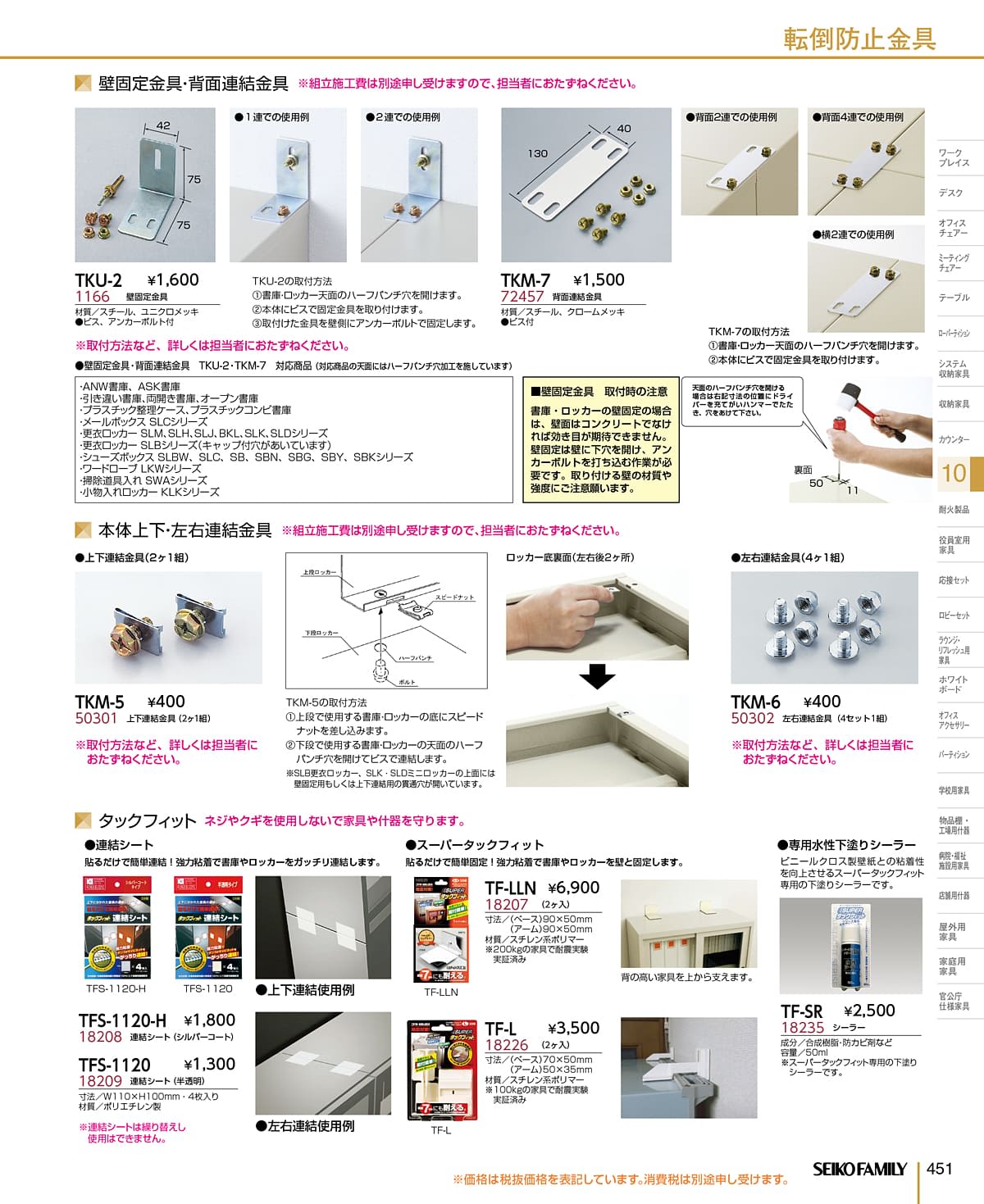 セイコーファミリー SEIKOFAMILY カタログ P451