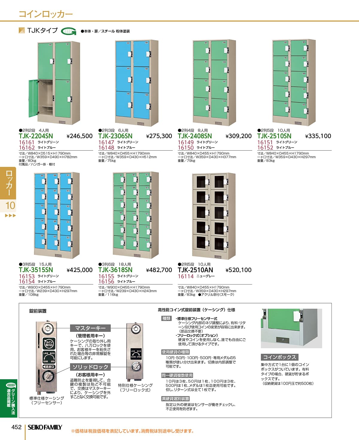 セイコーファミリー SEIKOFAMILY カタログ P452