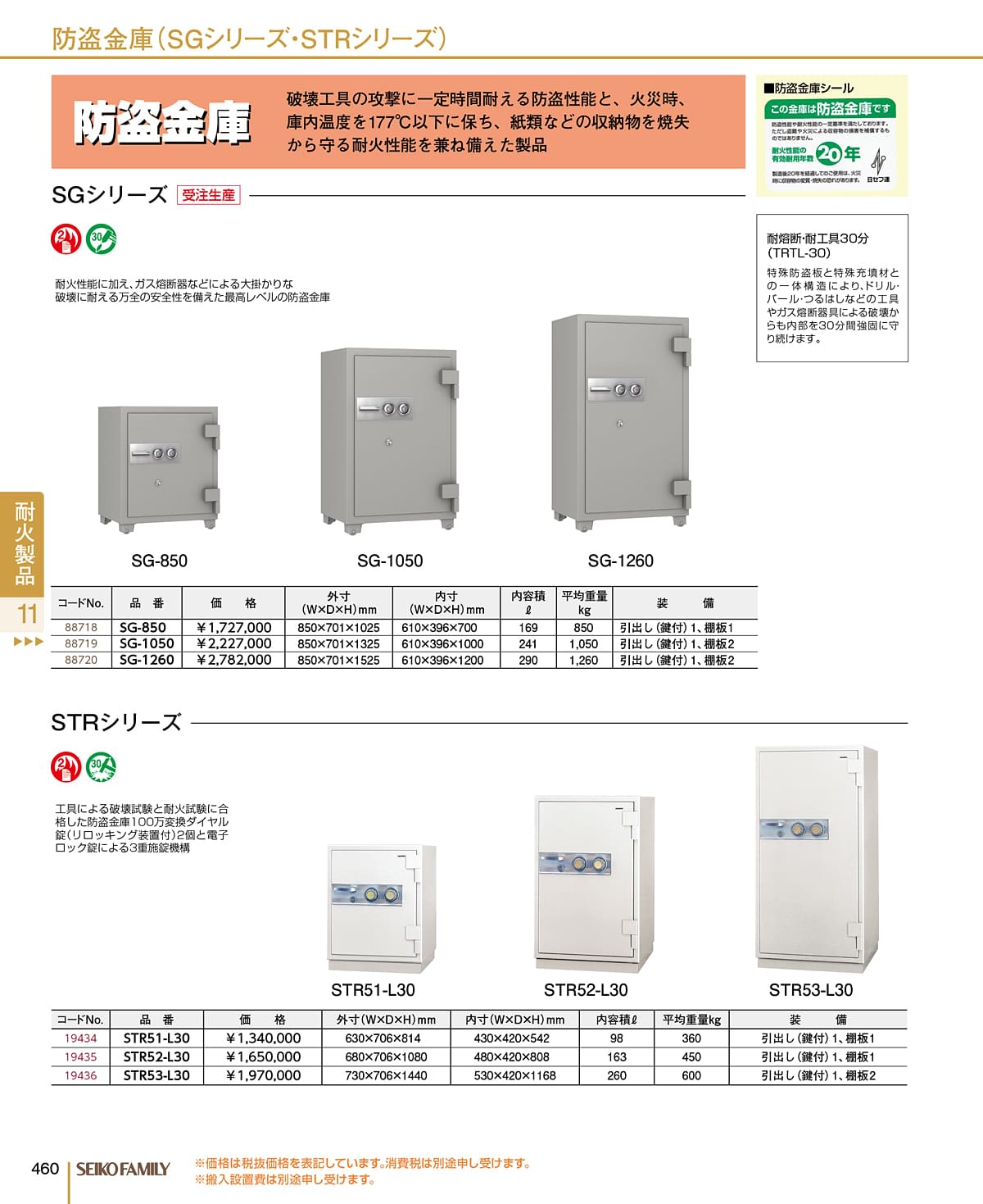 セイコーファミリー SEIKOFAMILY カタログ P460