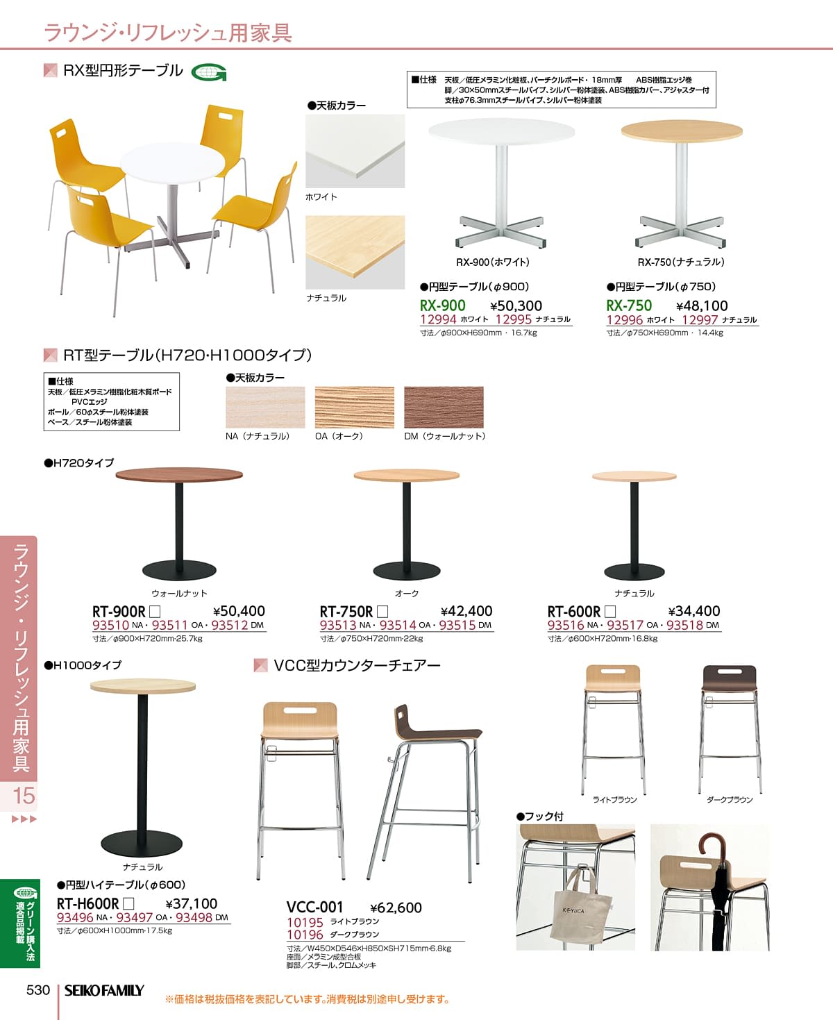 セイコーファミリー SEIKOFAMILY カタログ P530