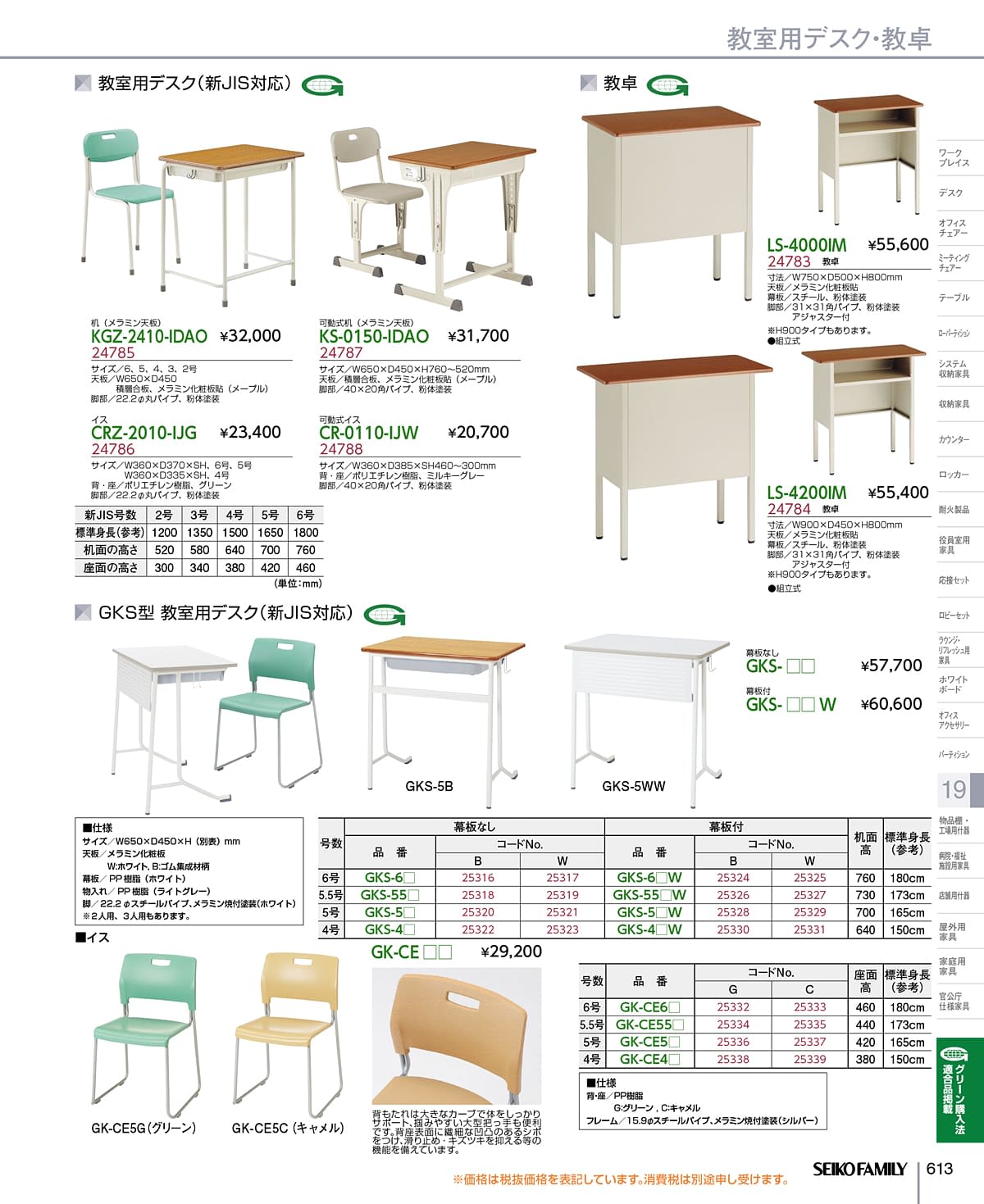セイコーファミリー SEIKOFAMILY カタログ P613