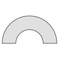 W2000×D1000（アーチ形・6本脚）