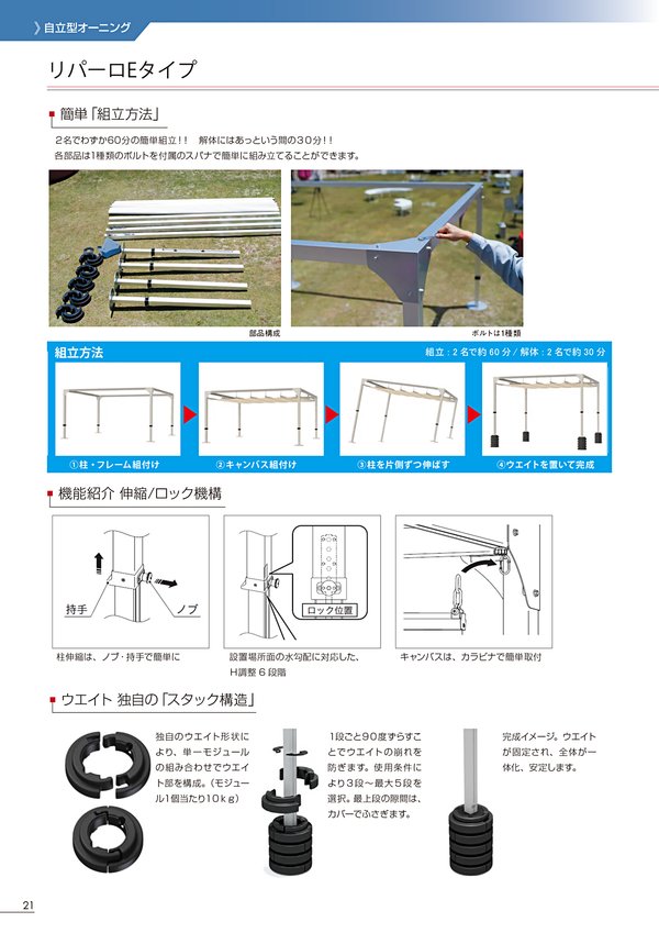 リパーロ 手動式 自立型 Eタイプのカタログ画像-3