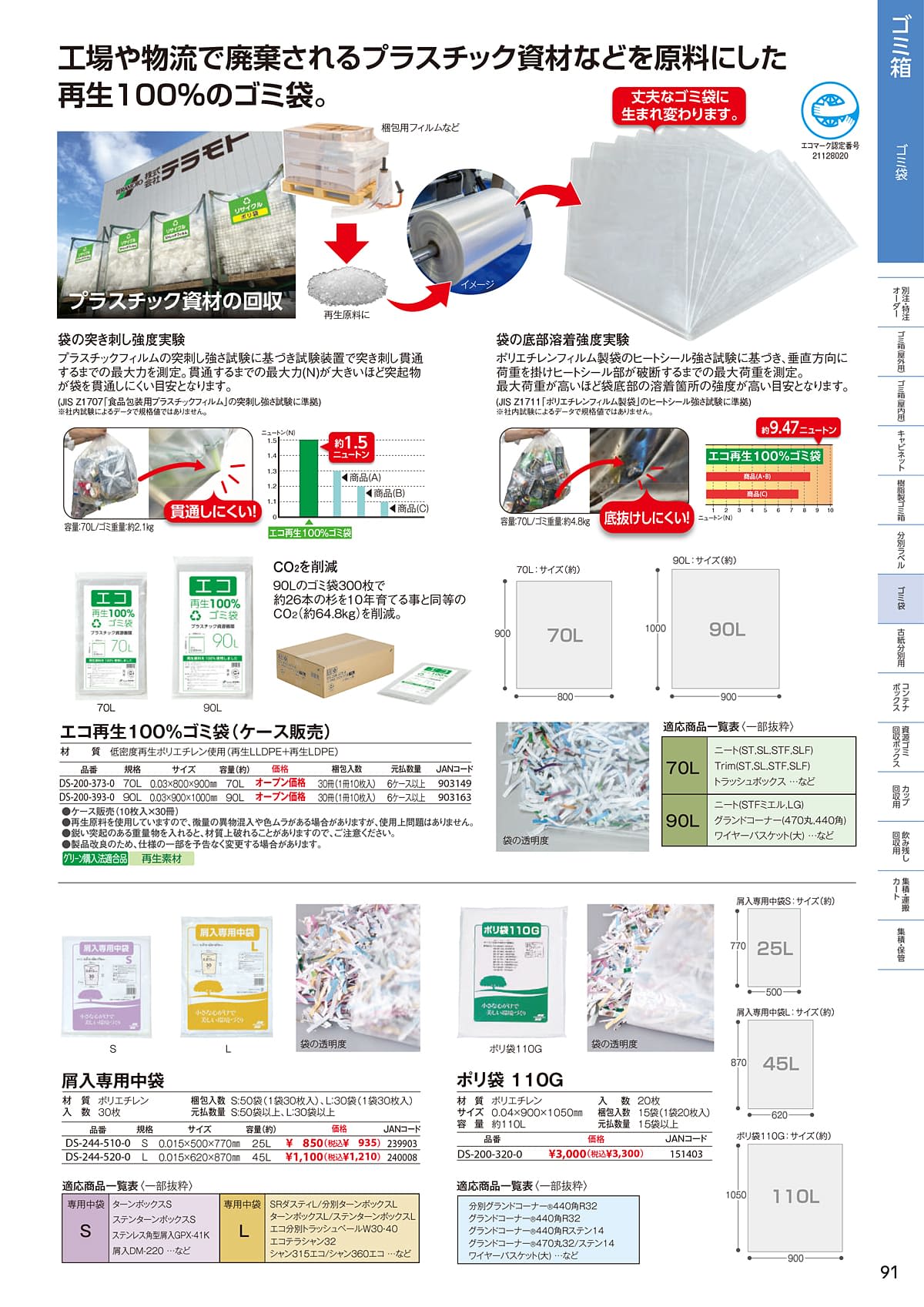 テラモト TERAMOTO カタログ P91