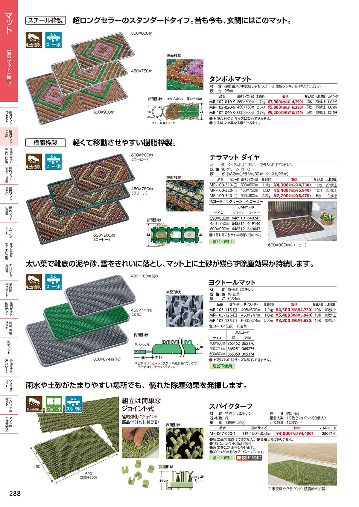 テラモト TERAMOTO カタログ P288