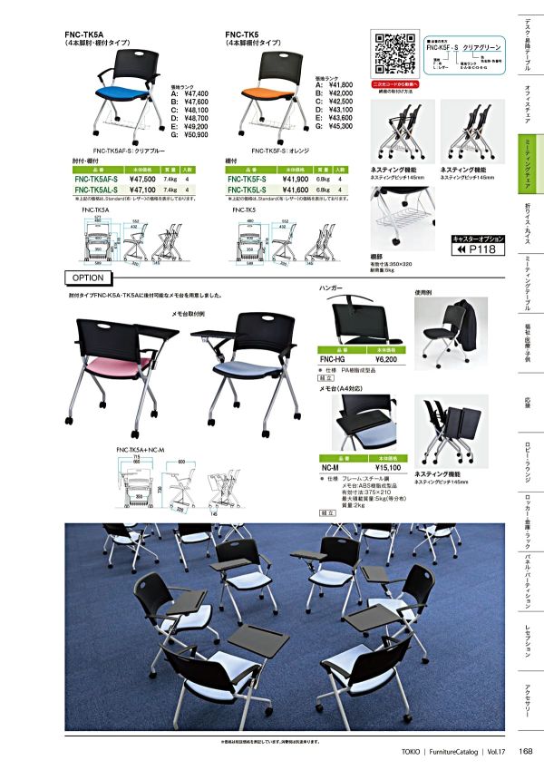 FNC-TK5 キャスター脚 棚付のカタログ画像-2